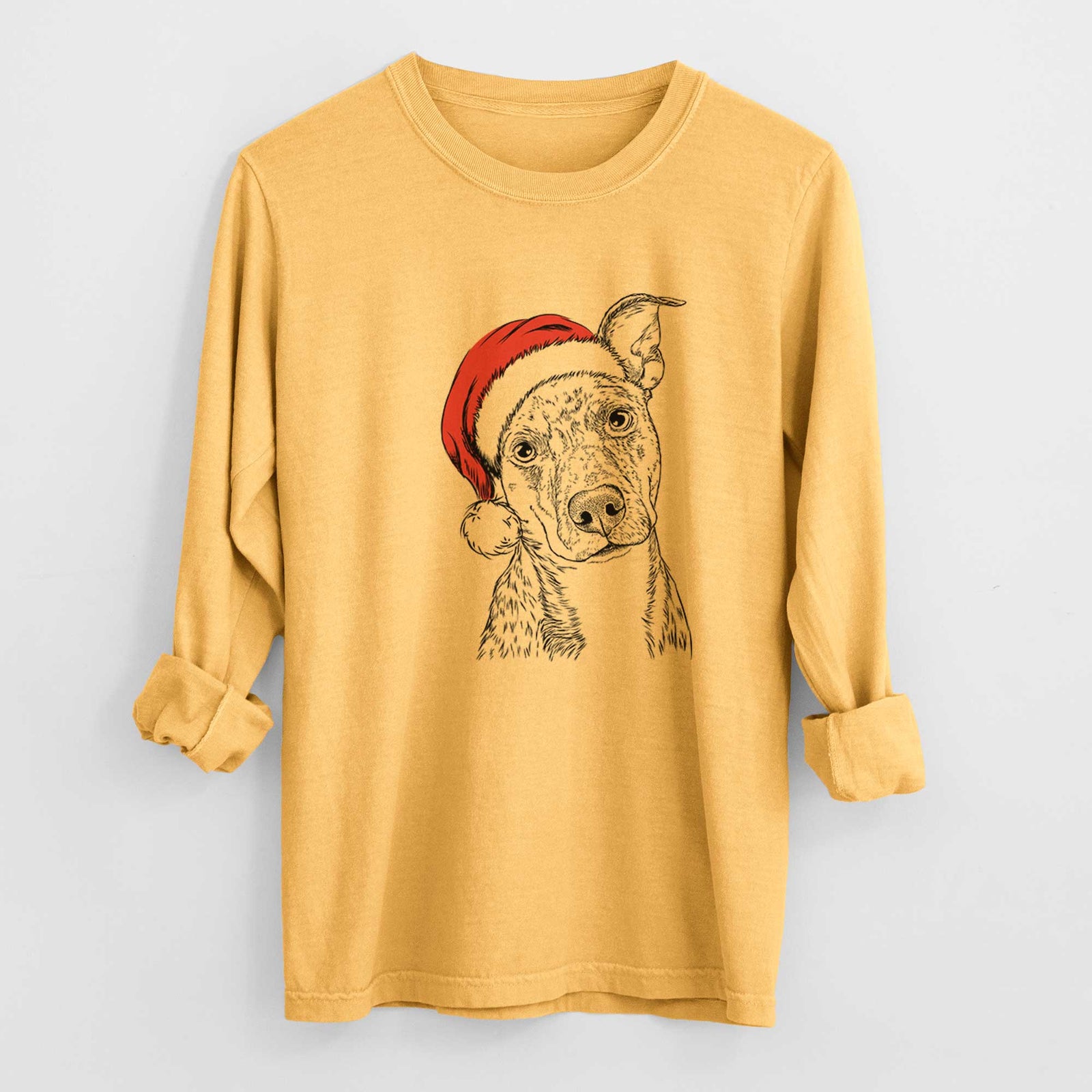 Santa Bianca the Mixed Breed - Heavyweight 100% Cotton Long Sleeve