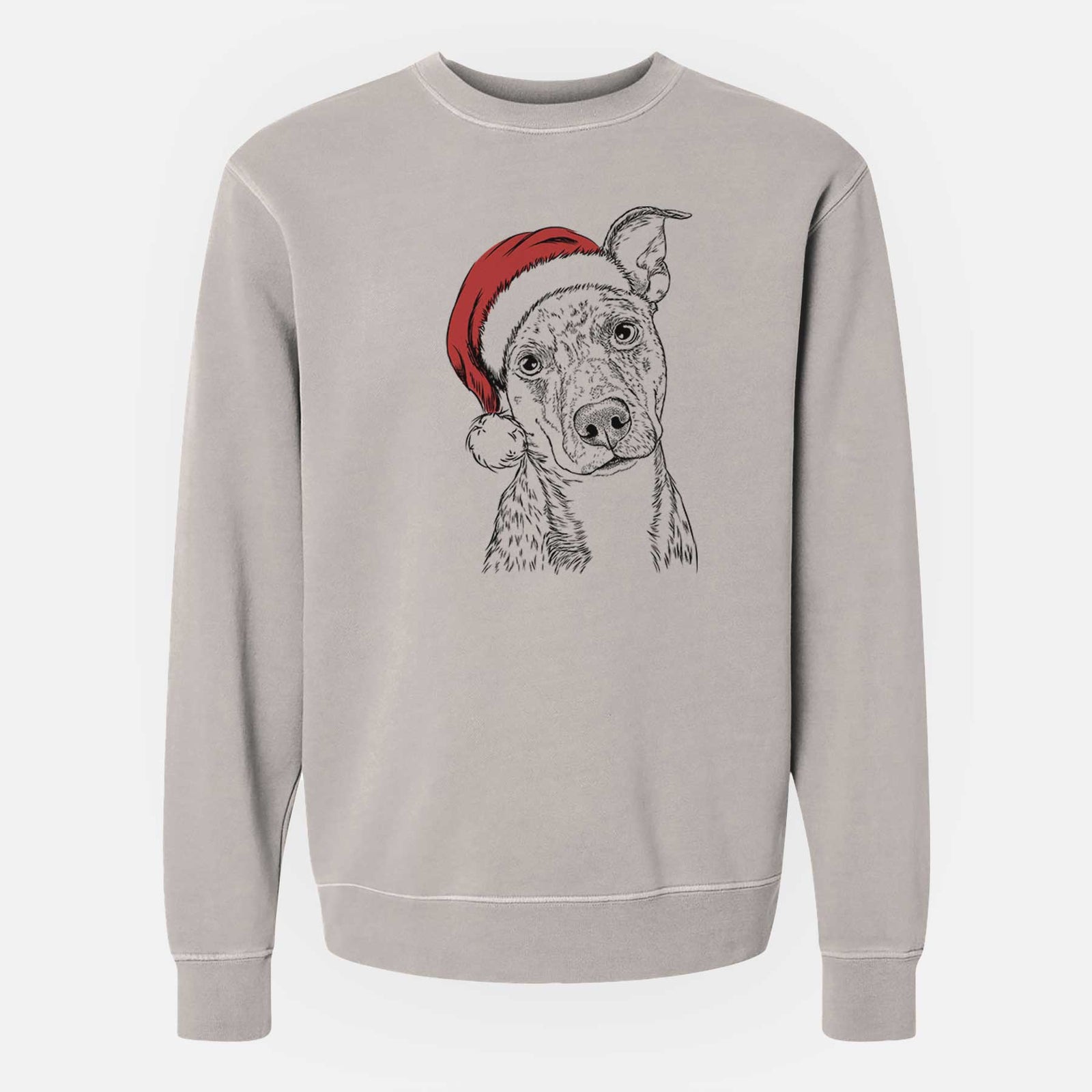 Santa Bianca the Mixed Breed - Unisex Pigment Dyed Crew Sweatshirt