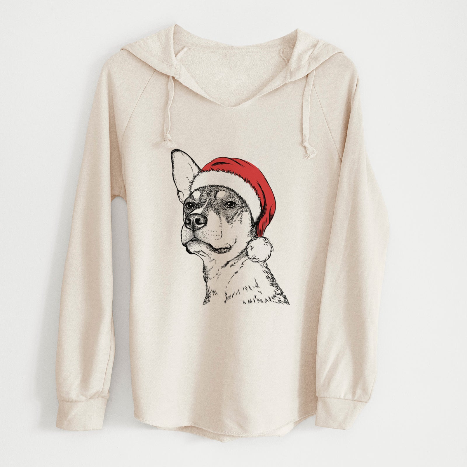 Santa Bill the Heeler Mix - Cali Wave Hooded Sweatshirt