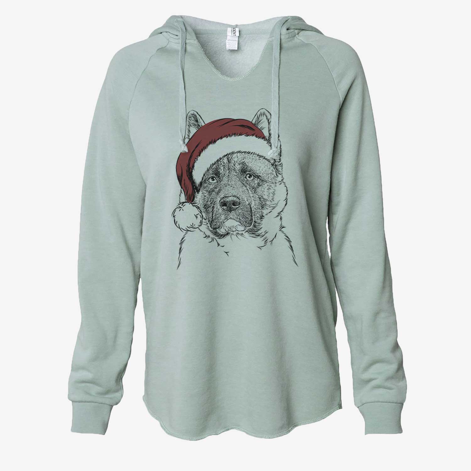Bo the American Akita - Cali Wave Hooded Sweatshirt