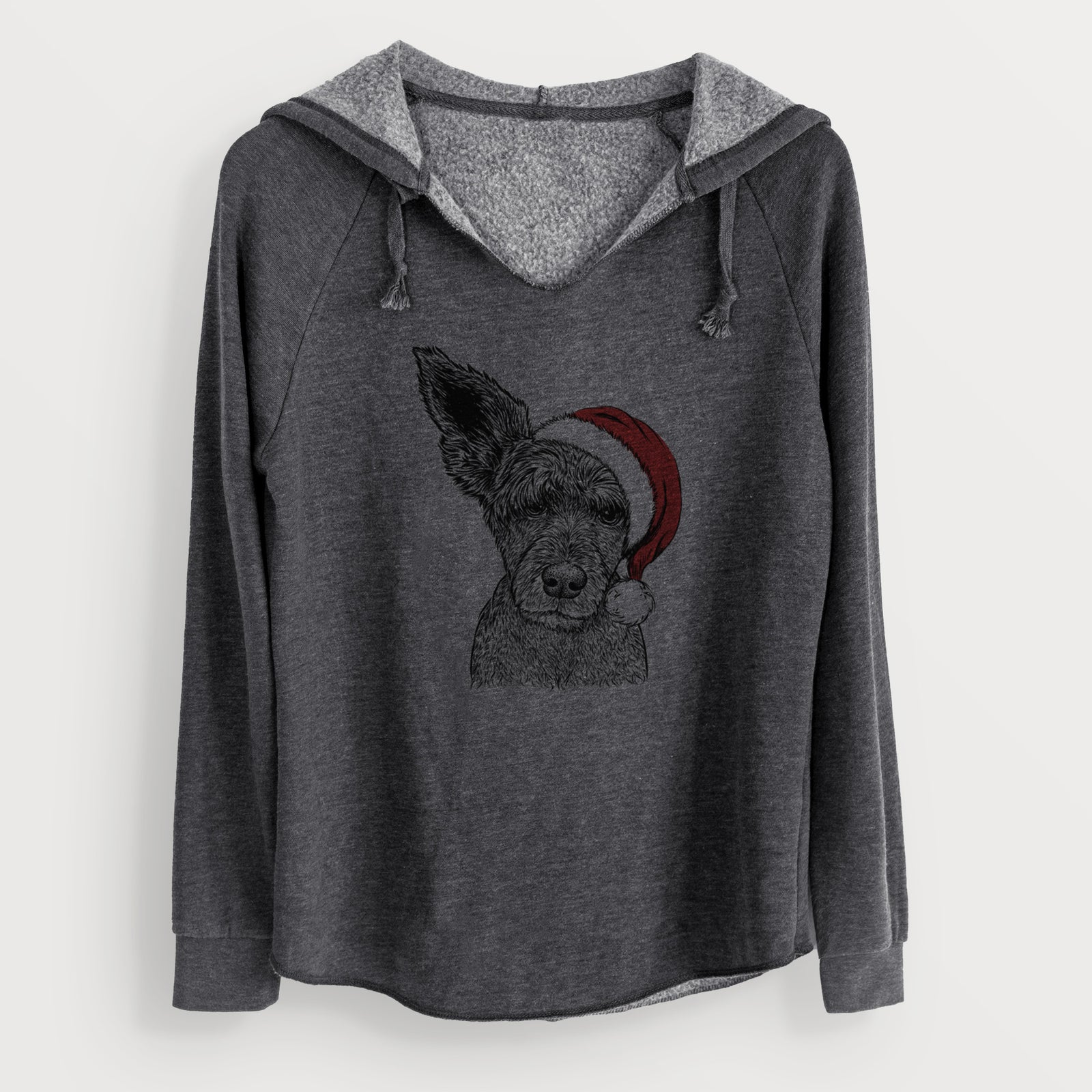 Santa Boodles the Schnauzer Mix - Cali Wave Hooded Sweatshirt