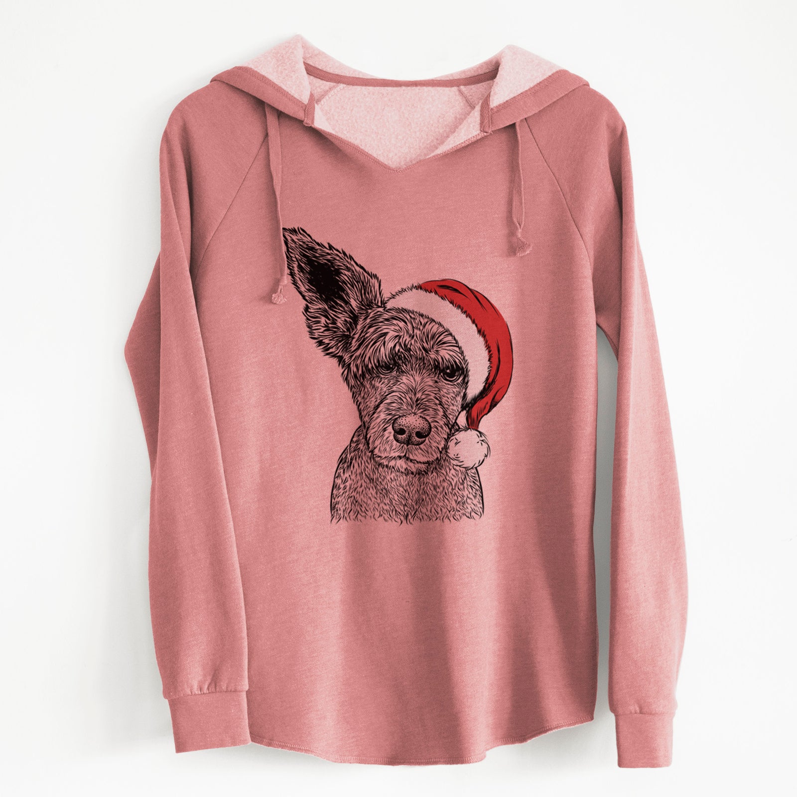 Santa Boodles the Schnauzer Mix - Cali Wave Hooded Sweatshirt