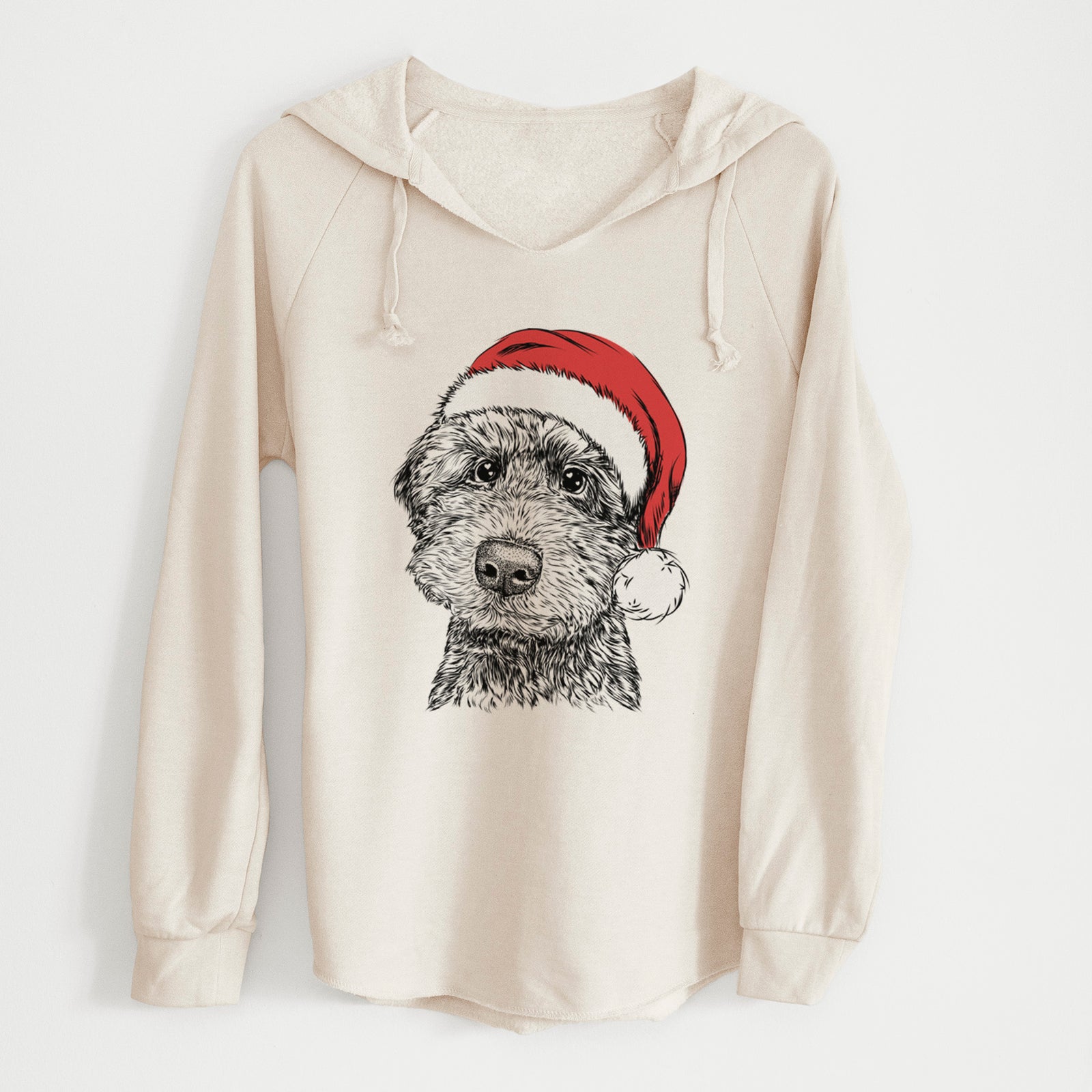 Santa Bowser the Whoodle - Cali Wave Hooded Sweatshirt