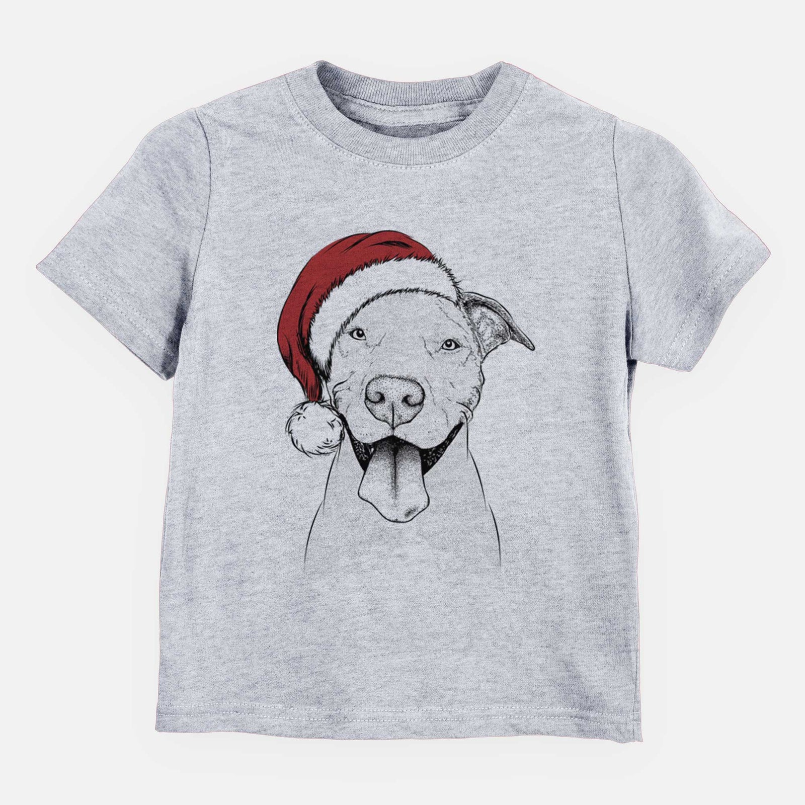 Santa Bruce the American Staffordshire Terrier - Kids/Youth/Toddler Shirt