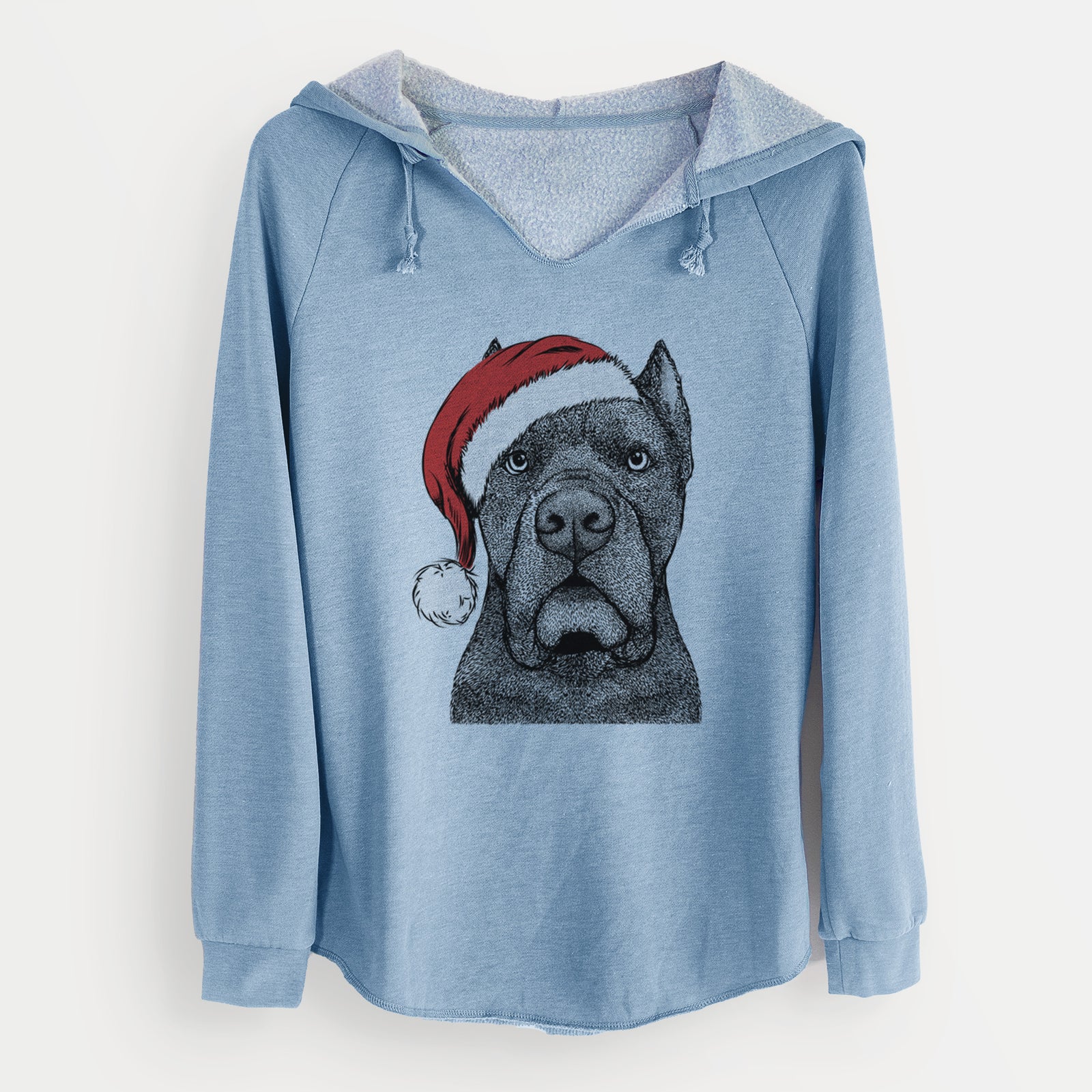 Santa Bruno the Cane Corso - Cali Wave Hooded Sweatshirt