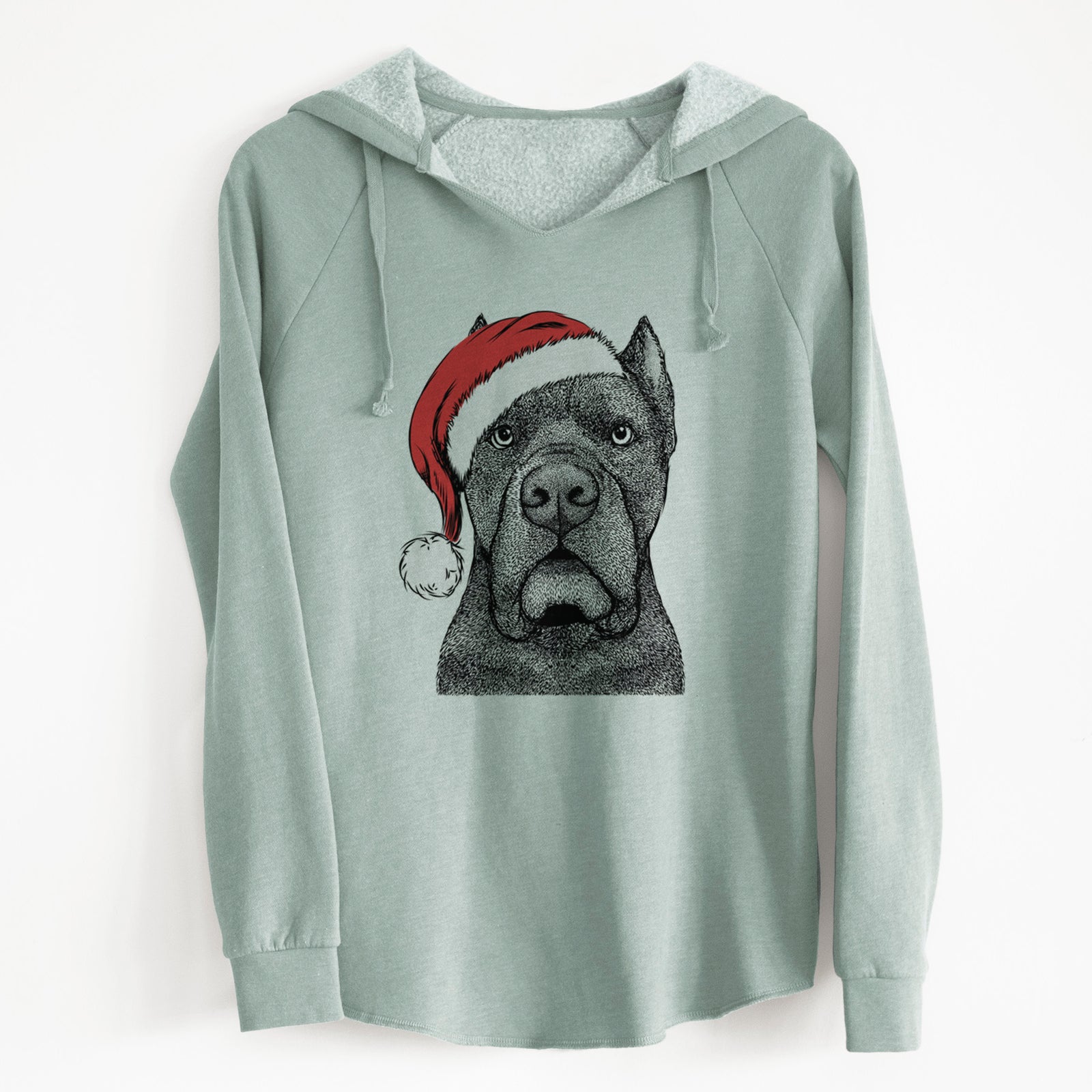 Santa Bruno the Cane Corso - Cali Wave Hooded Sweatshirt