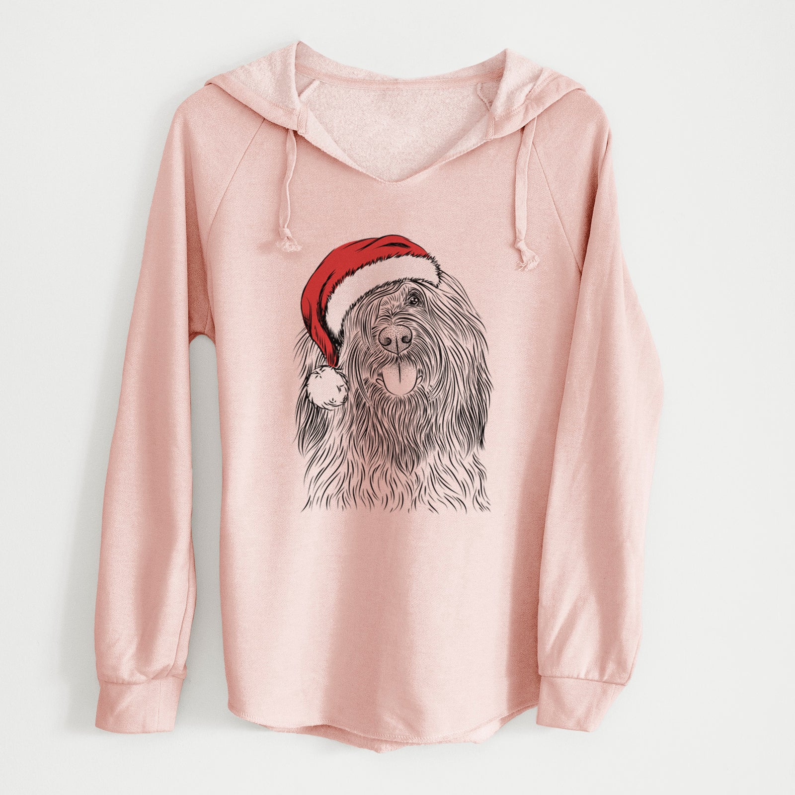 Santa Bundy the Briard - Cali Wave Hooded Sweatshirt