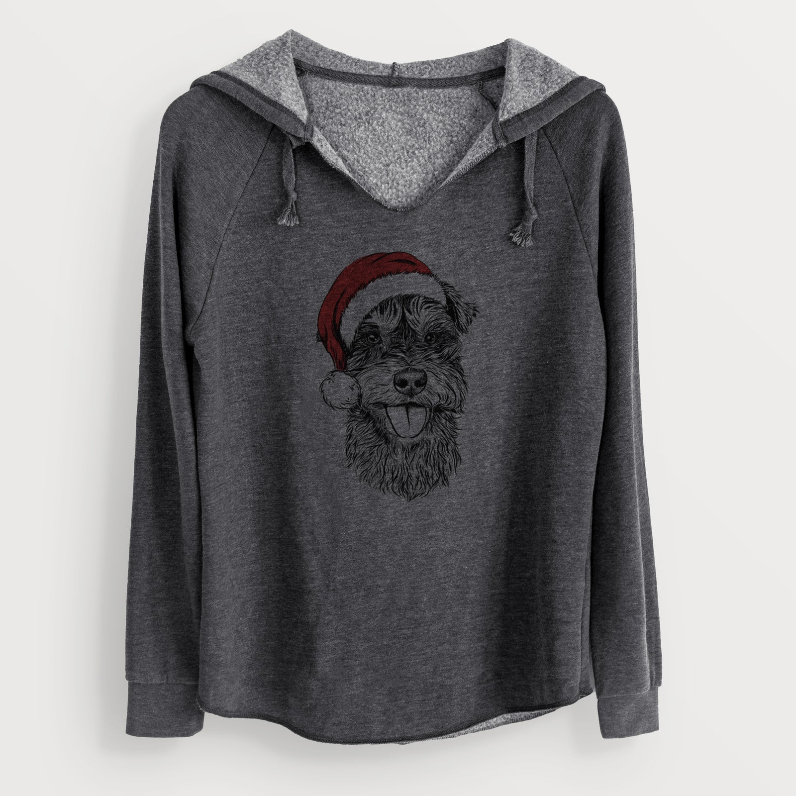 Santa Buster the Schnoodle - Cali Wave Hooded Sweatshirt