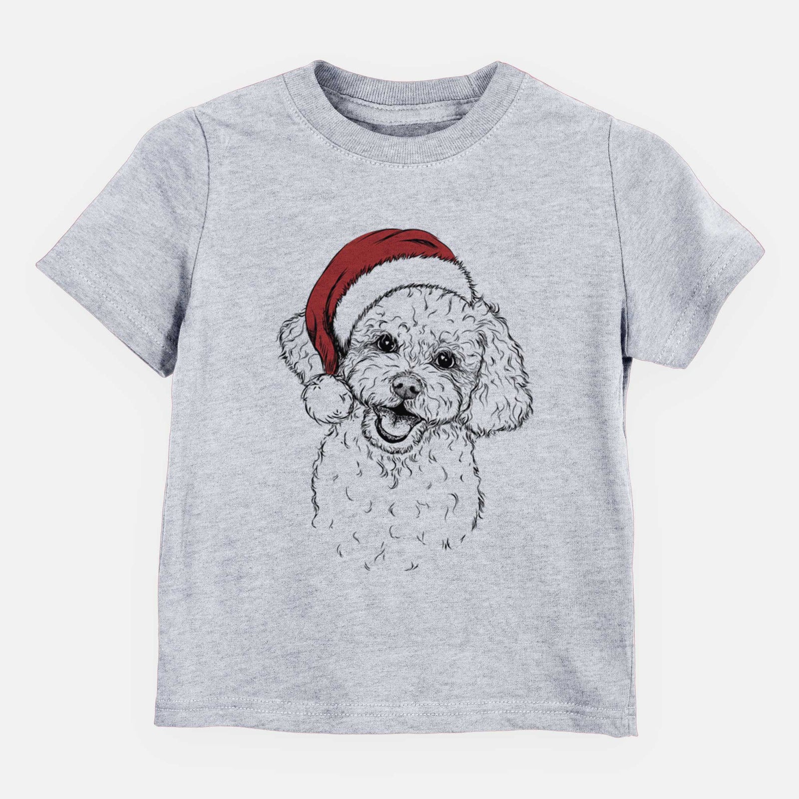 Santa Caesar the Bichon Frise - Kids/Youth/Toddler Shirt