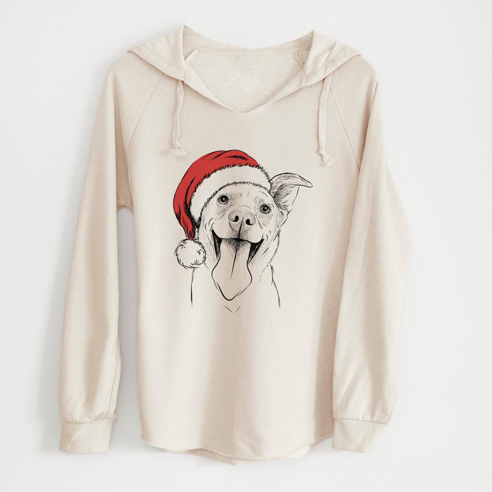 Santa Candy the Mixed Breed - Cali Wave Hooded Sweatshirt