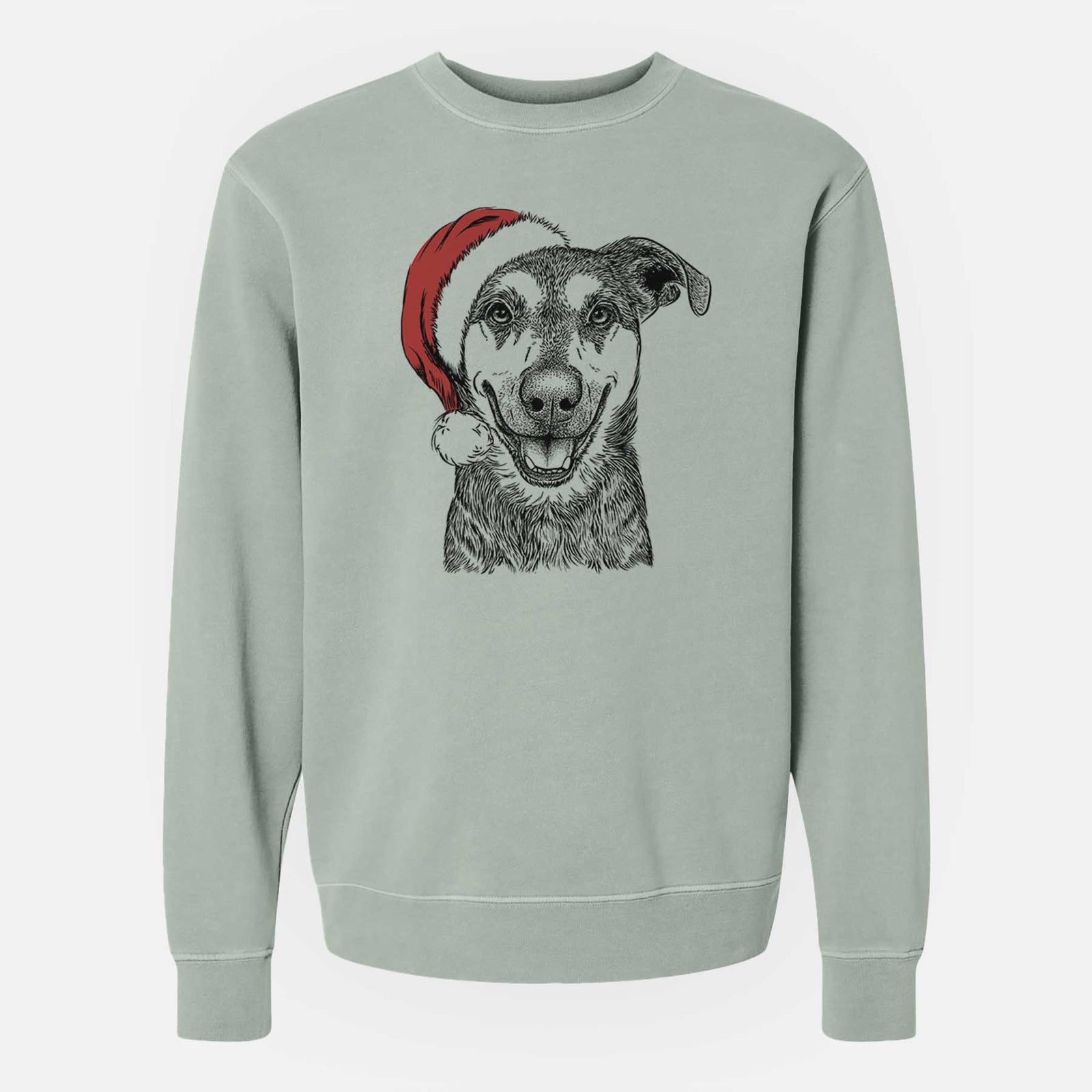 Santa Case the Mixed Breed - Unisex Pigment Dyed Crew Sweatshirt