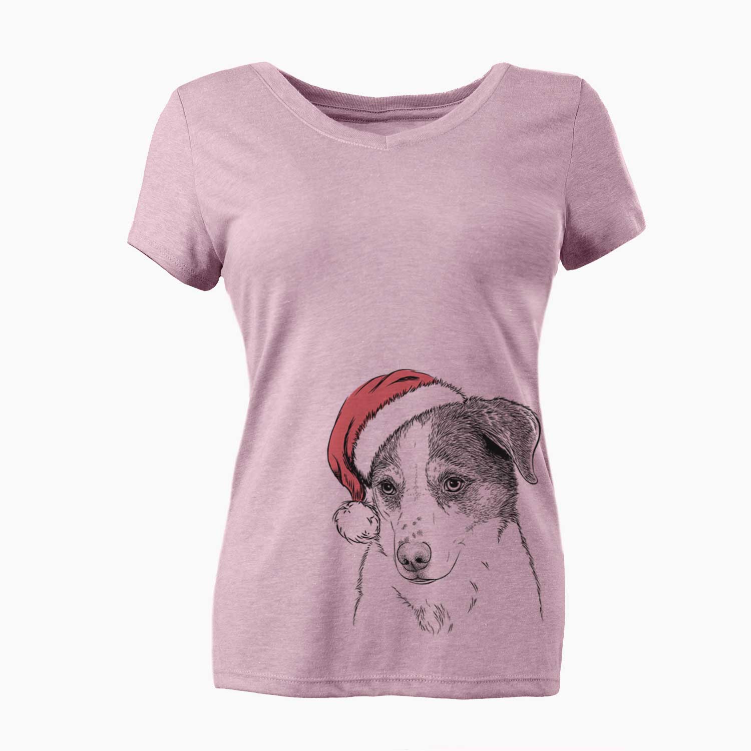 Santa Coco the Beagle Mix - Women's V-neck Shirt
