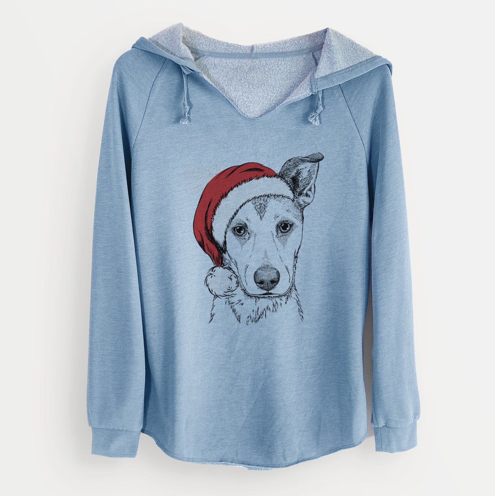 Santa Coral the Mixed Breed - Cali Wave Hooded Sweatshirt