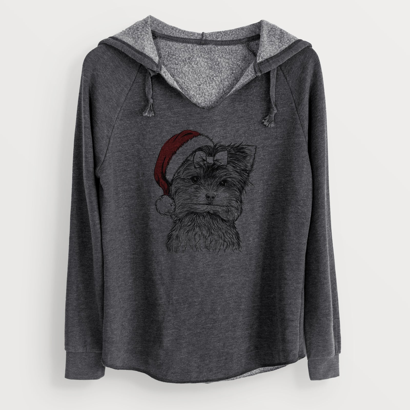 Santa Cricket the Biewer Terrier - Cali Wave Hooded Sweatshirt