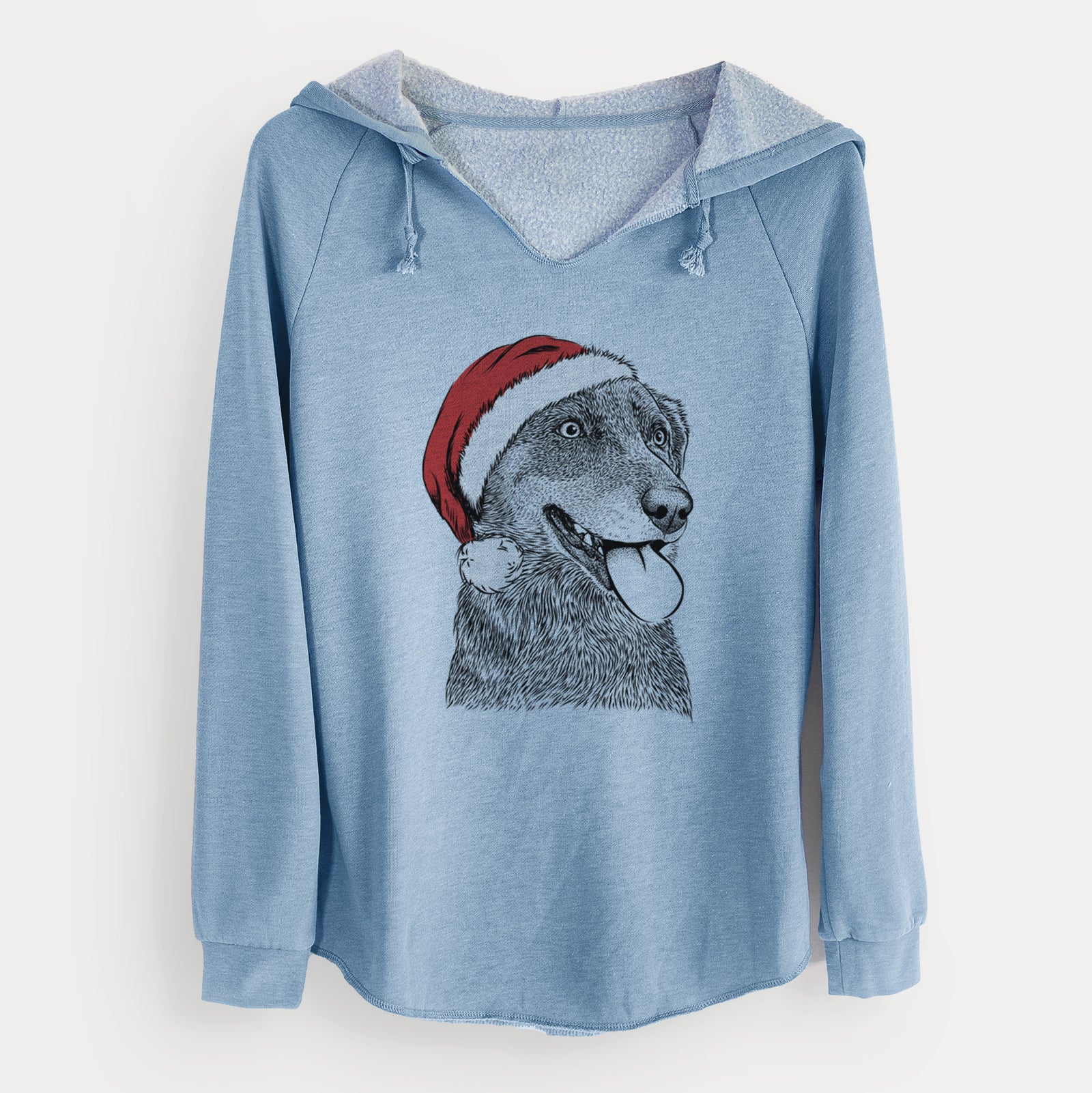 Santa Daisy the Australian Shepherd Mix - Cali Wave Hooded Sweatshirt