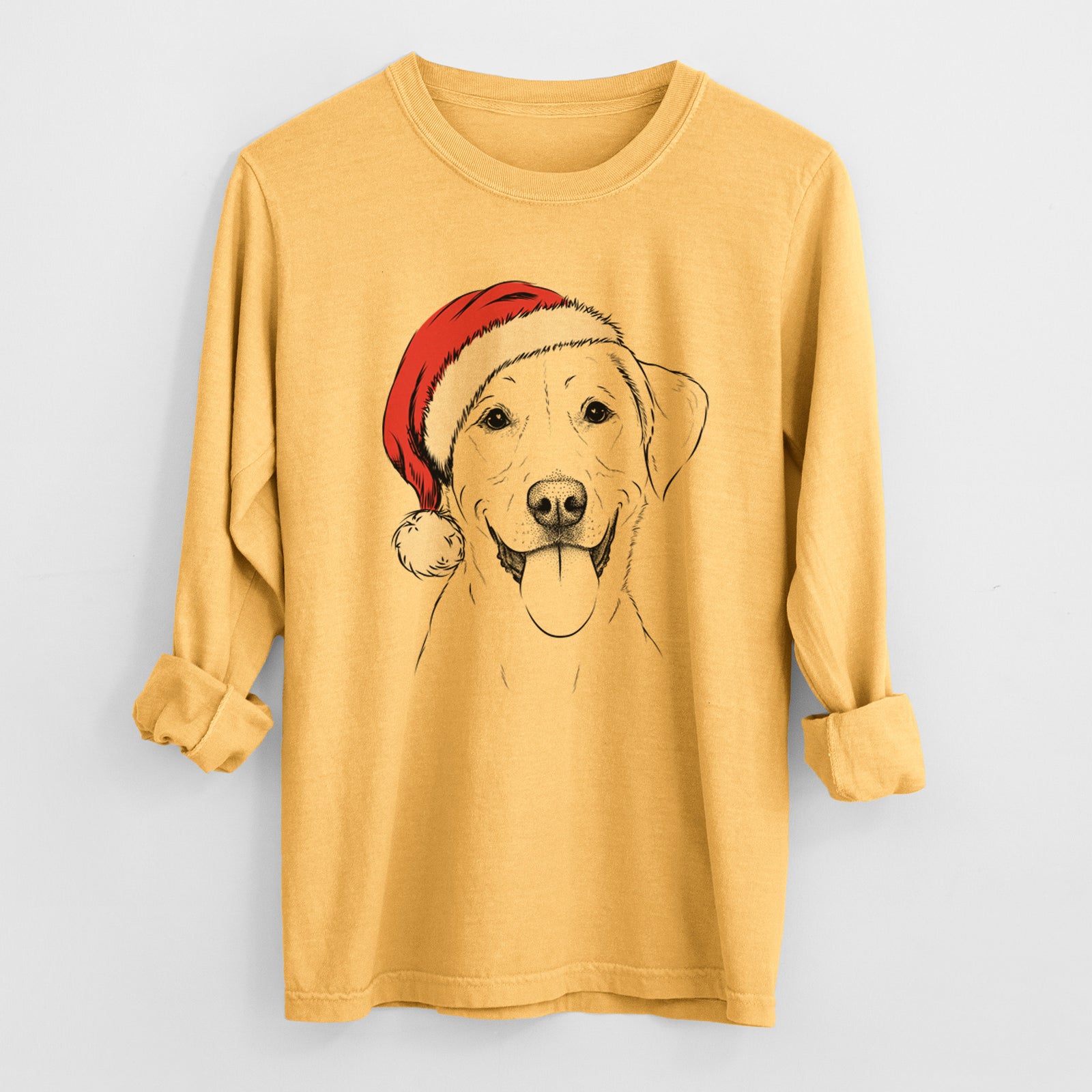 Santa Daisy the Labrador Retriever - Heavyweight 100% Cotton Long Sleeve