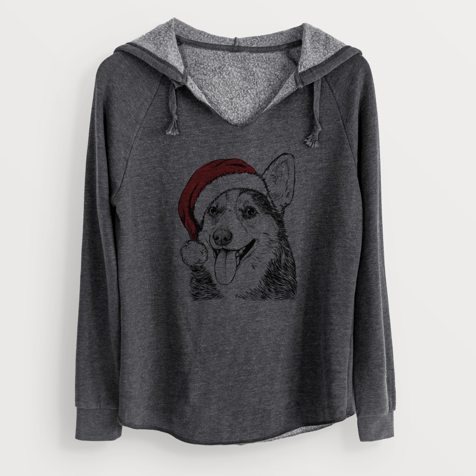 Santa Darma the Corgi - Cali Wave Hooded Sweatshirt