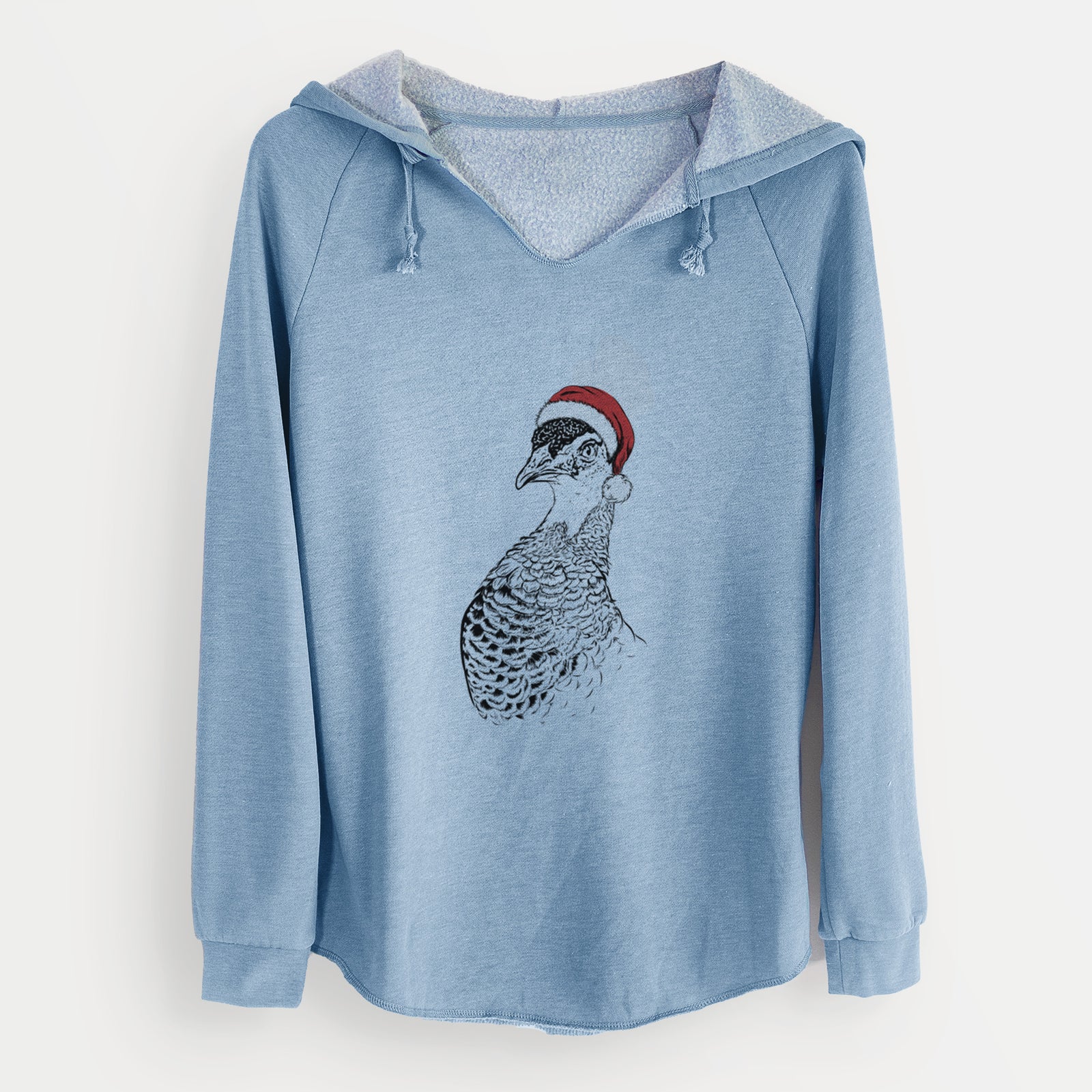 Santa Dee the Peahen - Cali Wave Hooded Sweatshirt