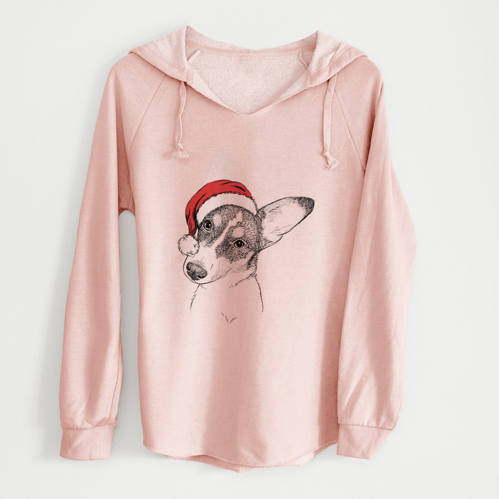 Santa Dexter the Corgi - Cali Wave Hooded Sweatshirt