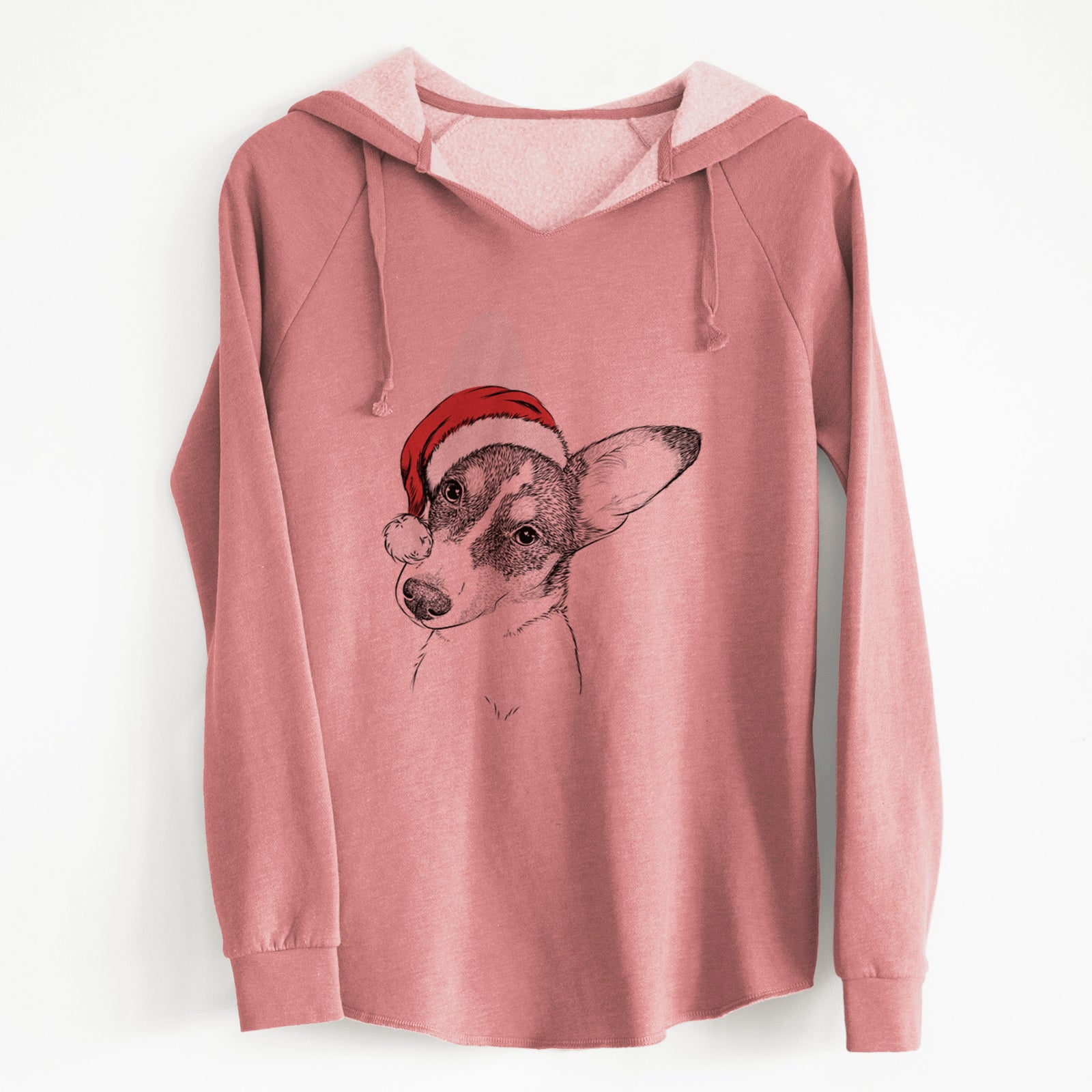 Santa Dexter the Corgi - Cali Wave Hooded Sweatshirt