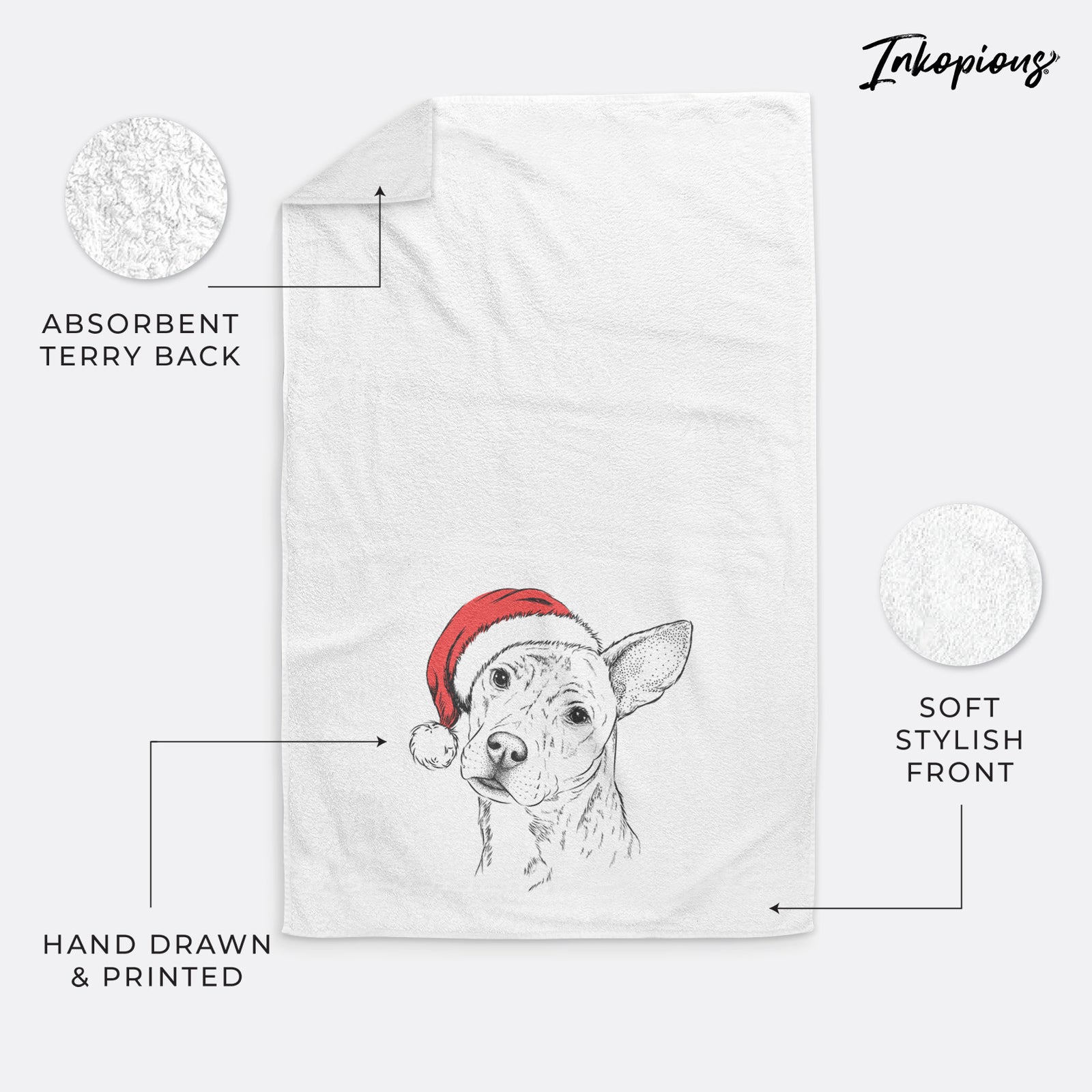 Diesel the Mixed Breed Decorative Hand Towel