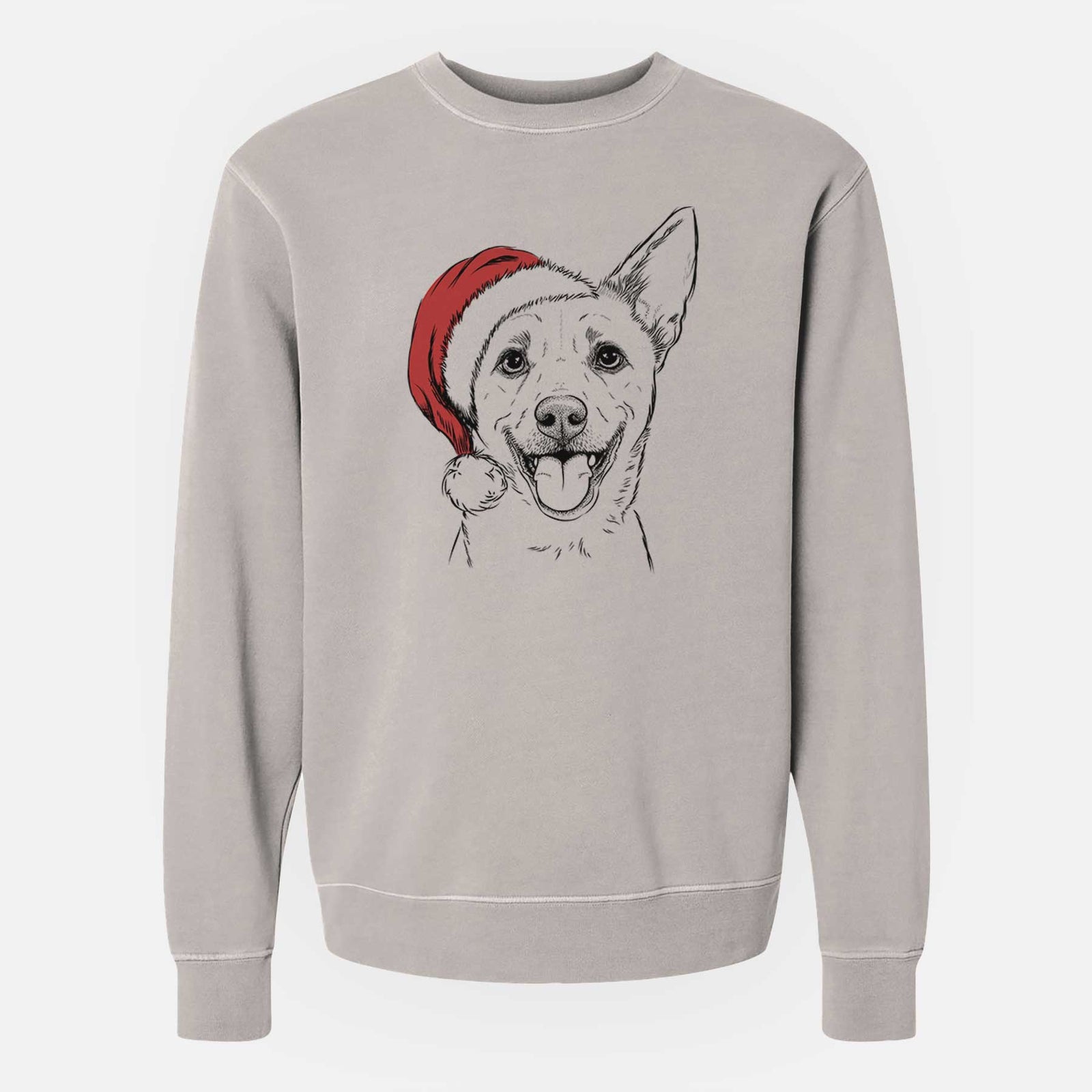 Santa Dinghy the Mixed Breed - Unisex Pigment Dyed Crew Sweatshirt