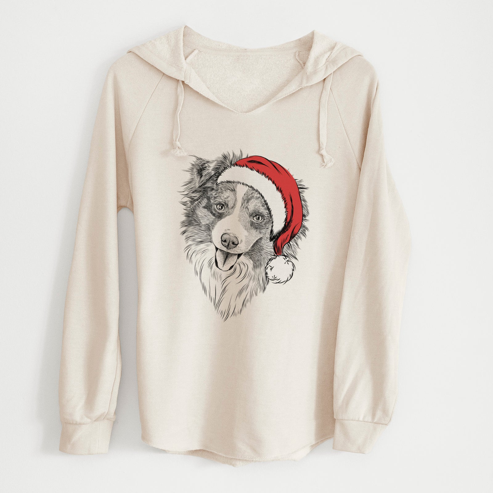 Santa Doc the Mini Aussie - Cali Wave Hooded Sweatshirt