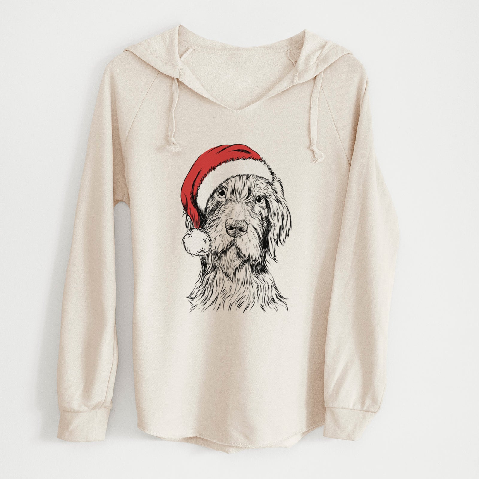 Santa Doc Holliday the Pudelpointer - Cali Wave Hooded Sweatshirt