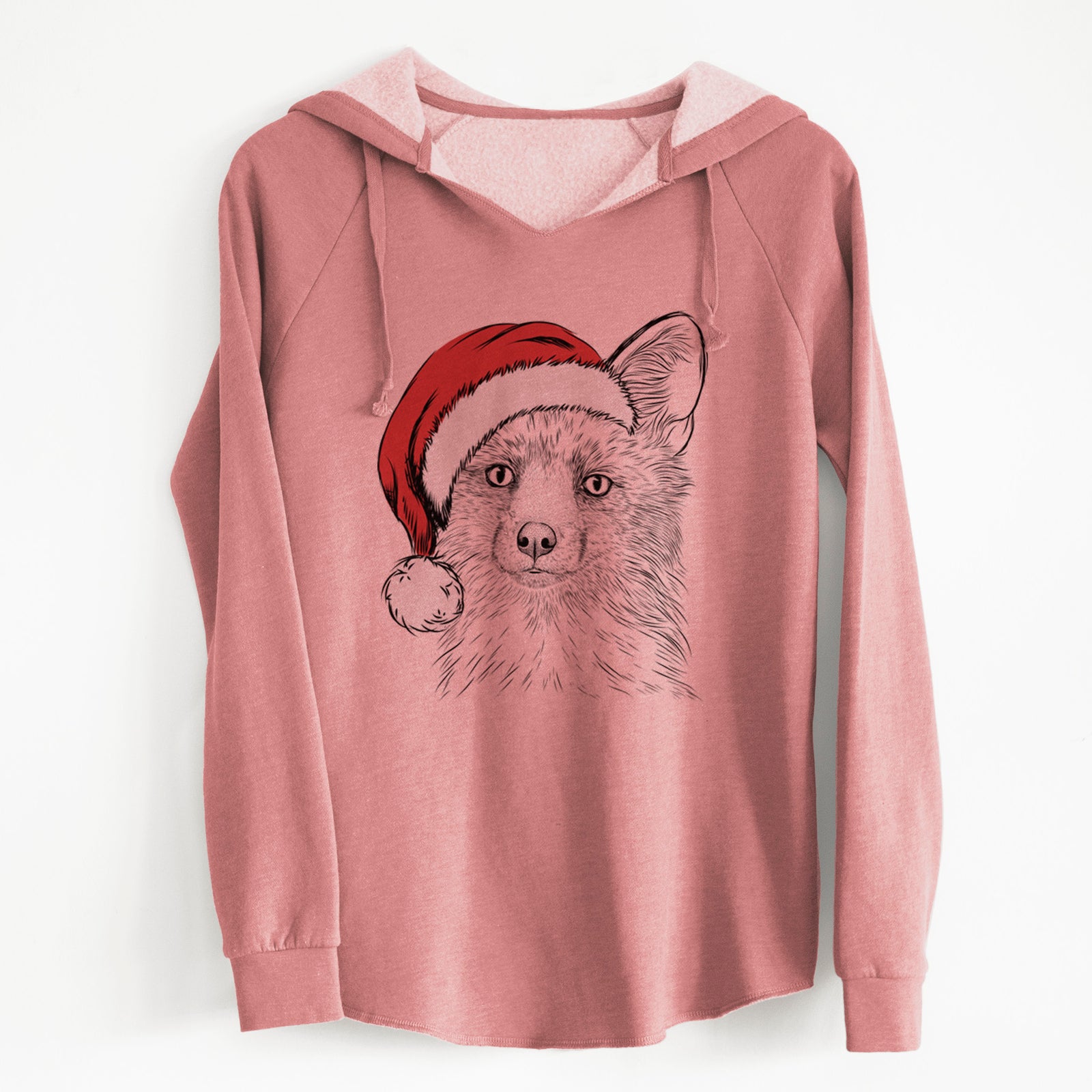 Santa Drax the Red Fox - Cali Wave Hooded Sweatshirt
