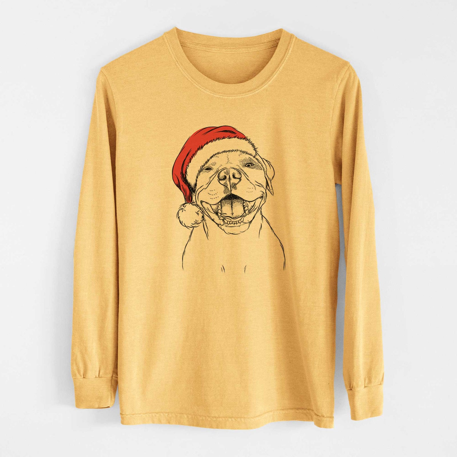 Santa Dutch the Mixed Breed - Heavyweight 100% Cotton Long Sleeve