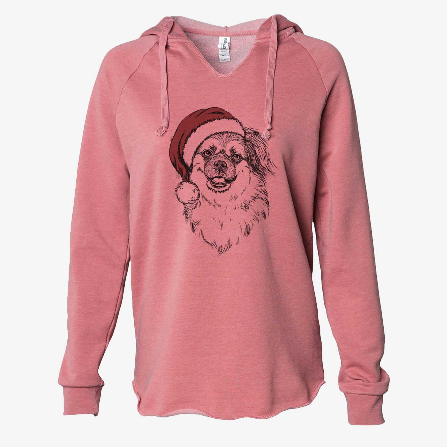 Ed the Tibetan Spaniel - Cali Wave Hooded Sweatshirt