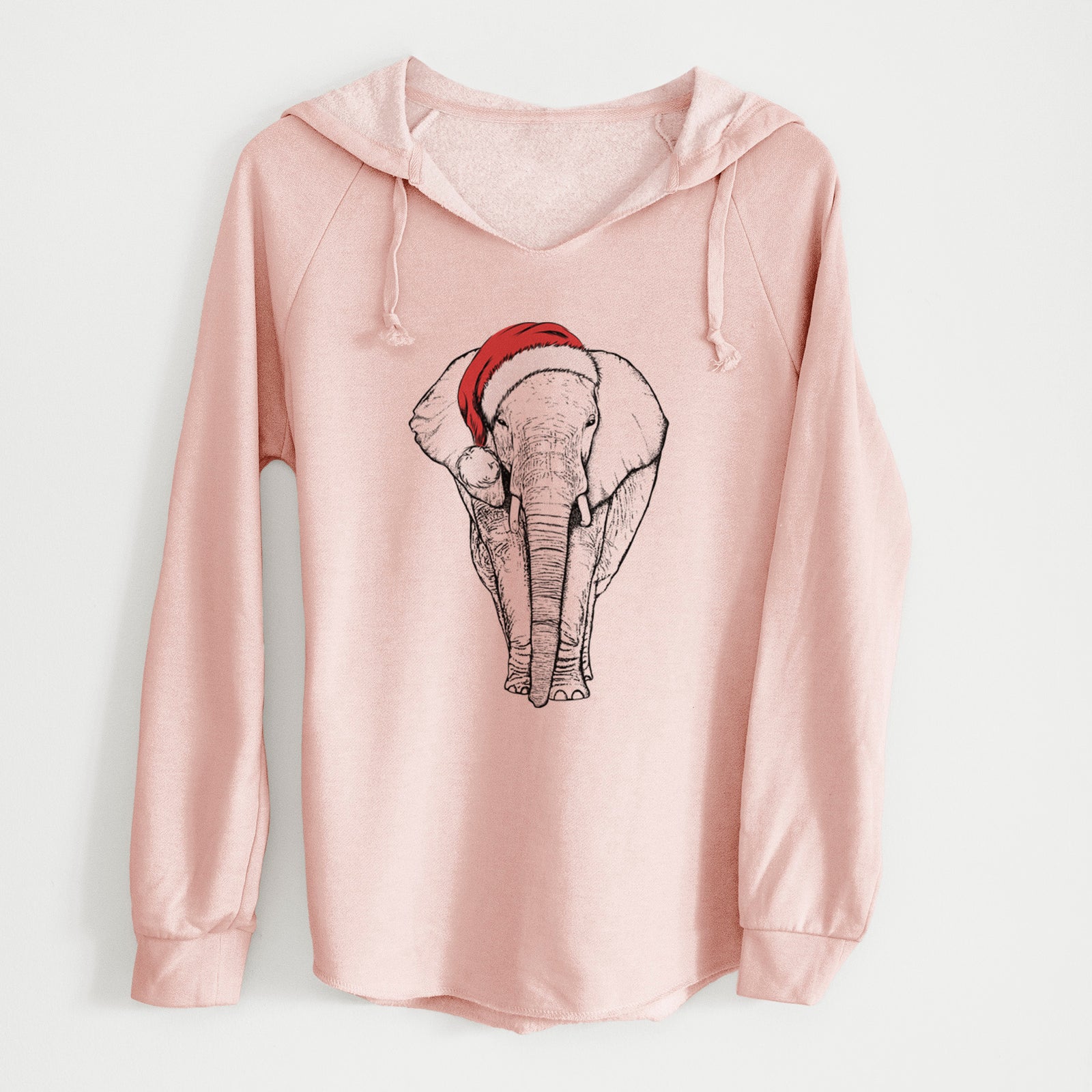 Santa Ella the Elephant - Cali Wave Hooded Sweatshirt