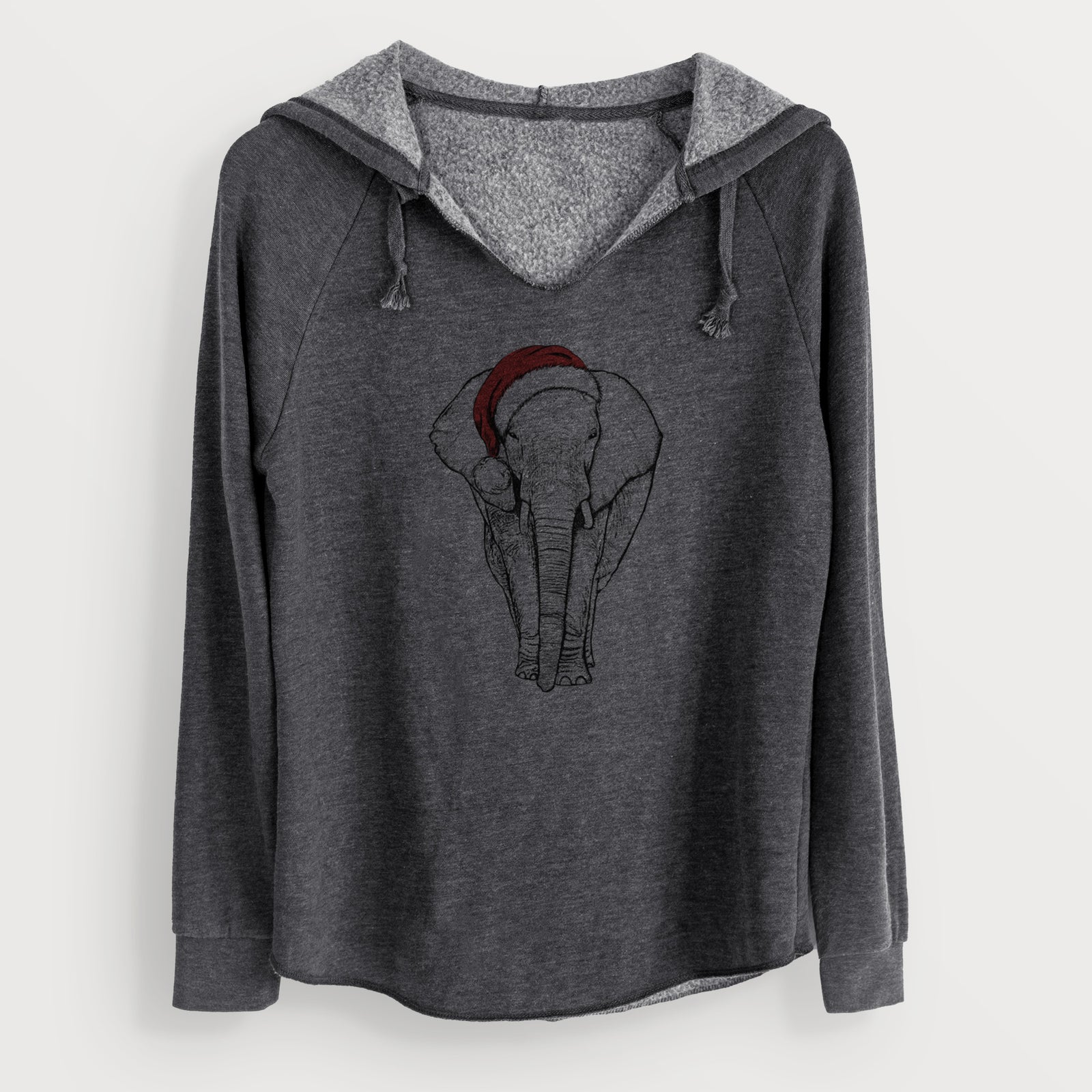 Santa Ella the Elephant - Cali Wave Hooded Sweatshirt