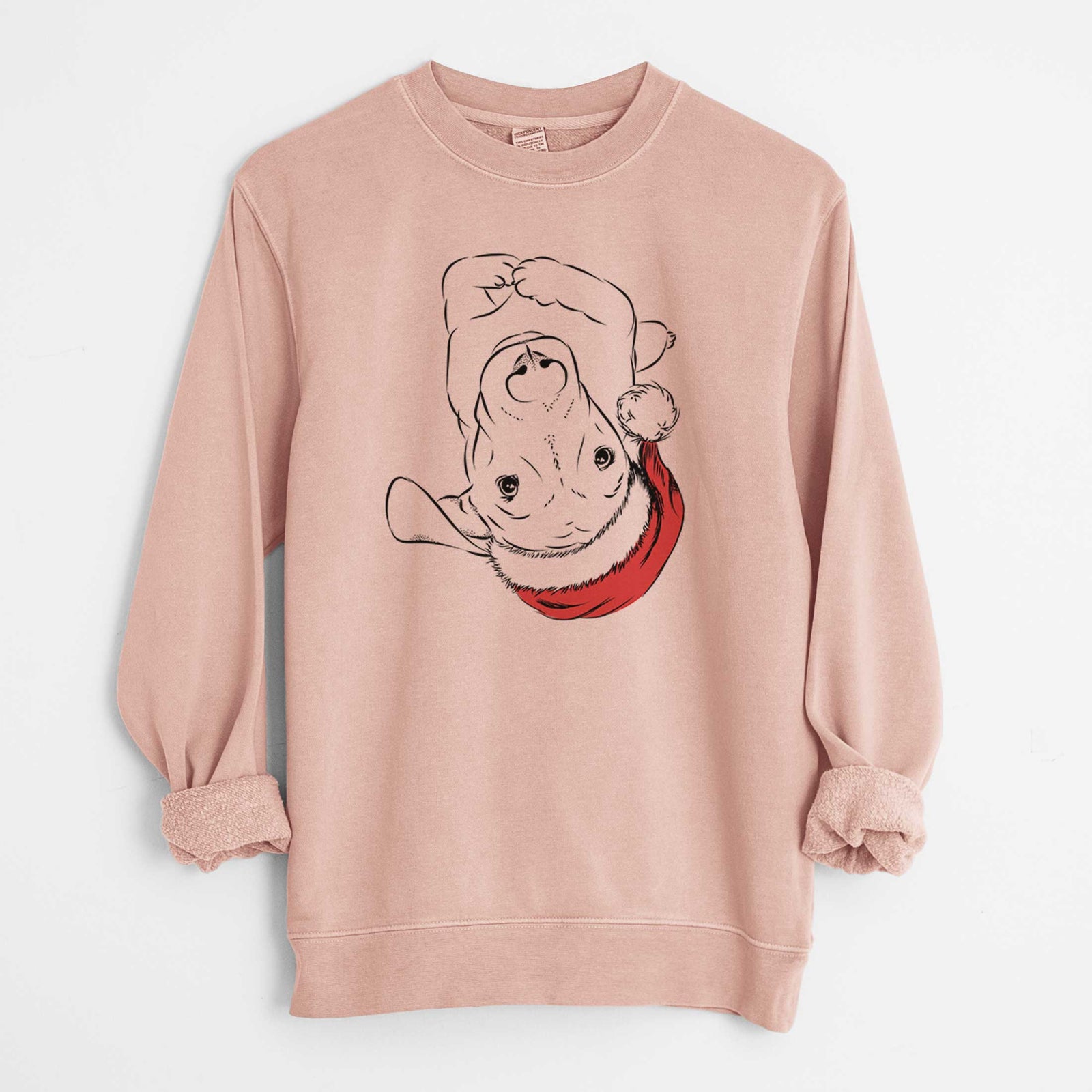 Santa Eloise the Mixed Breed - Unisex Pigment Dyed Crew Sweatshirt