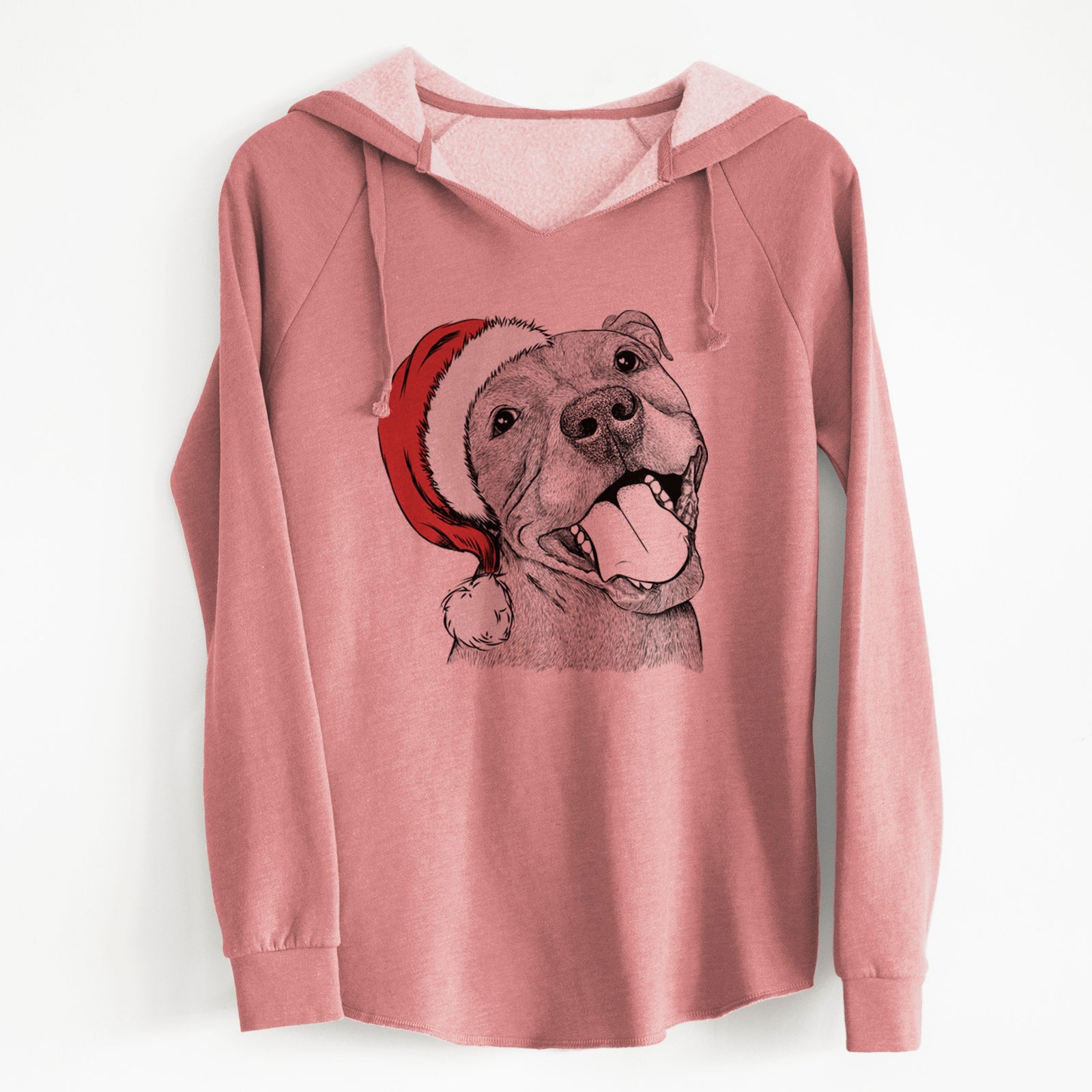 Santa Eloise the Pitbull Mix - Cali Wave Hooded Sweatshirt