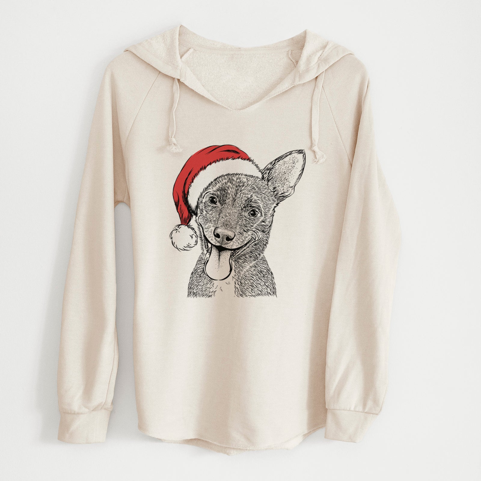 Santa Elvira the Terrier Mix - Cali Wave Hooded Sweatshirt