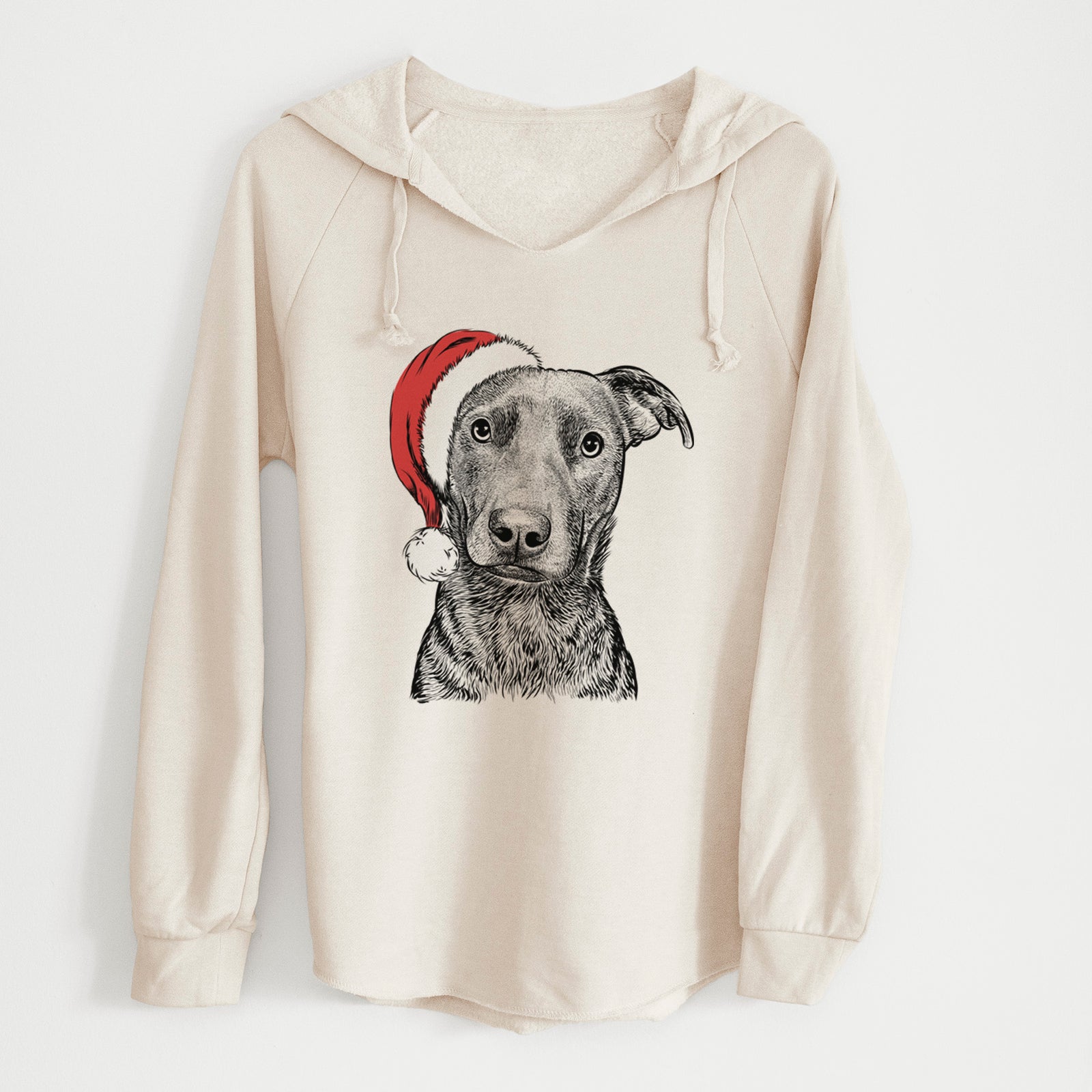 Santa Embyr the Mixed Breed - Cali Wave Hooded Sweatshirt
