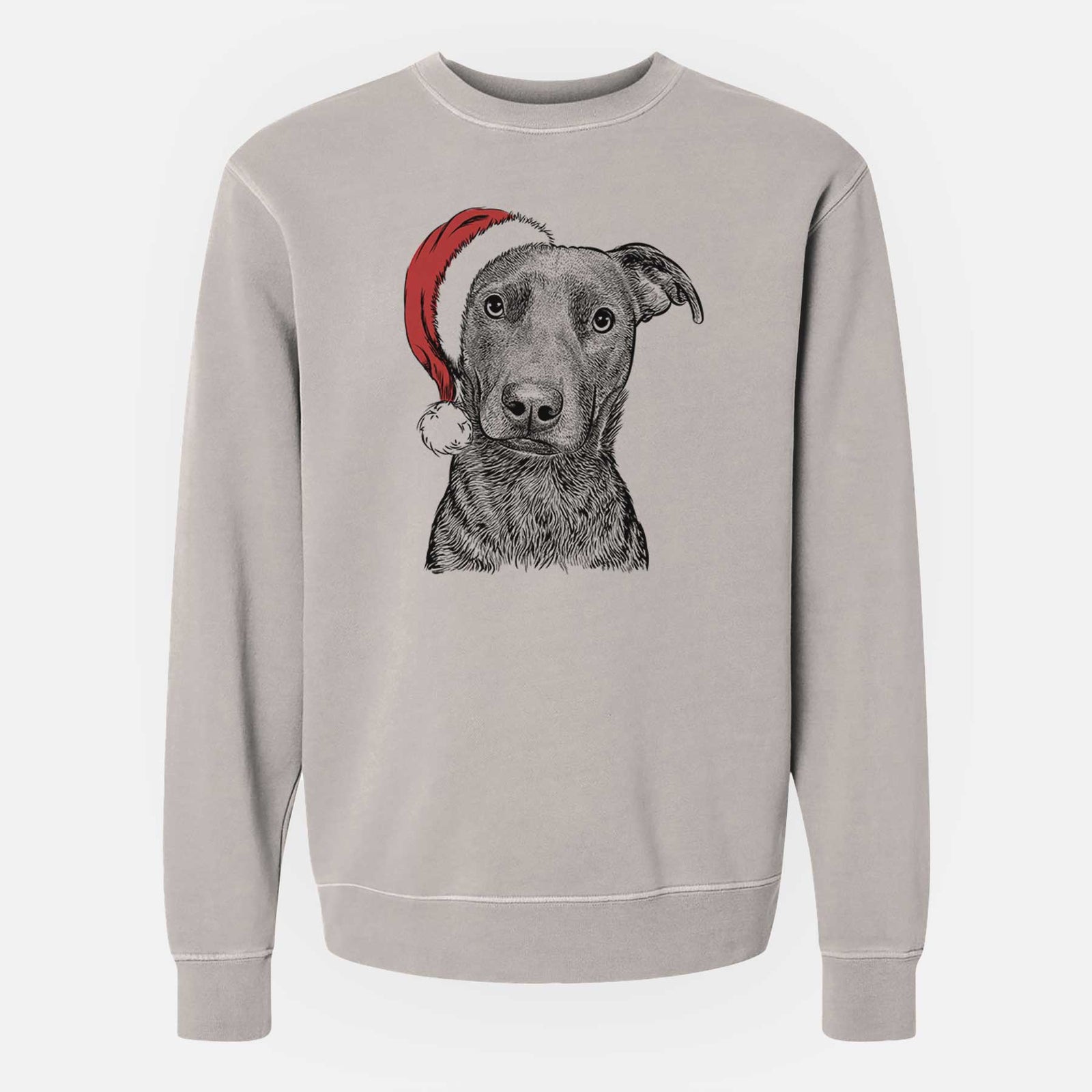 Santa Embyr the Mixed Breed - Unisex Pigment Dyed Crew Sweatshirt