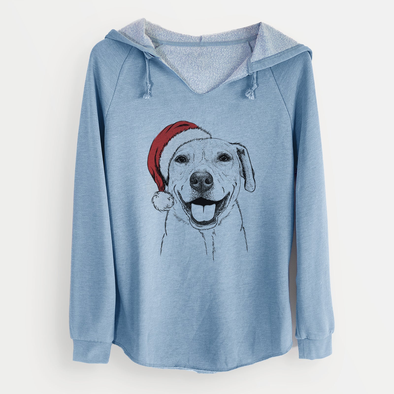 Santa Ernie the Mixed Breed - Cali Wave Hooded Sweatshirt