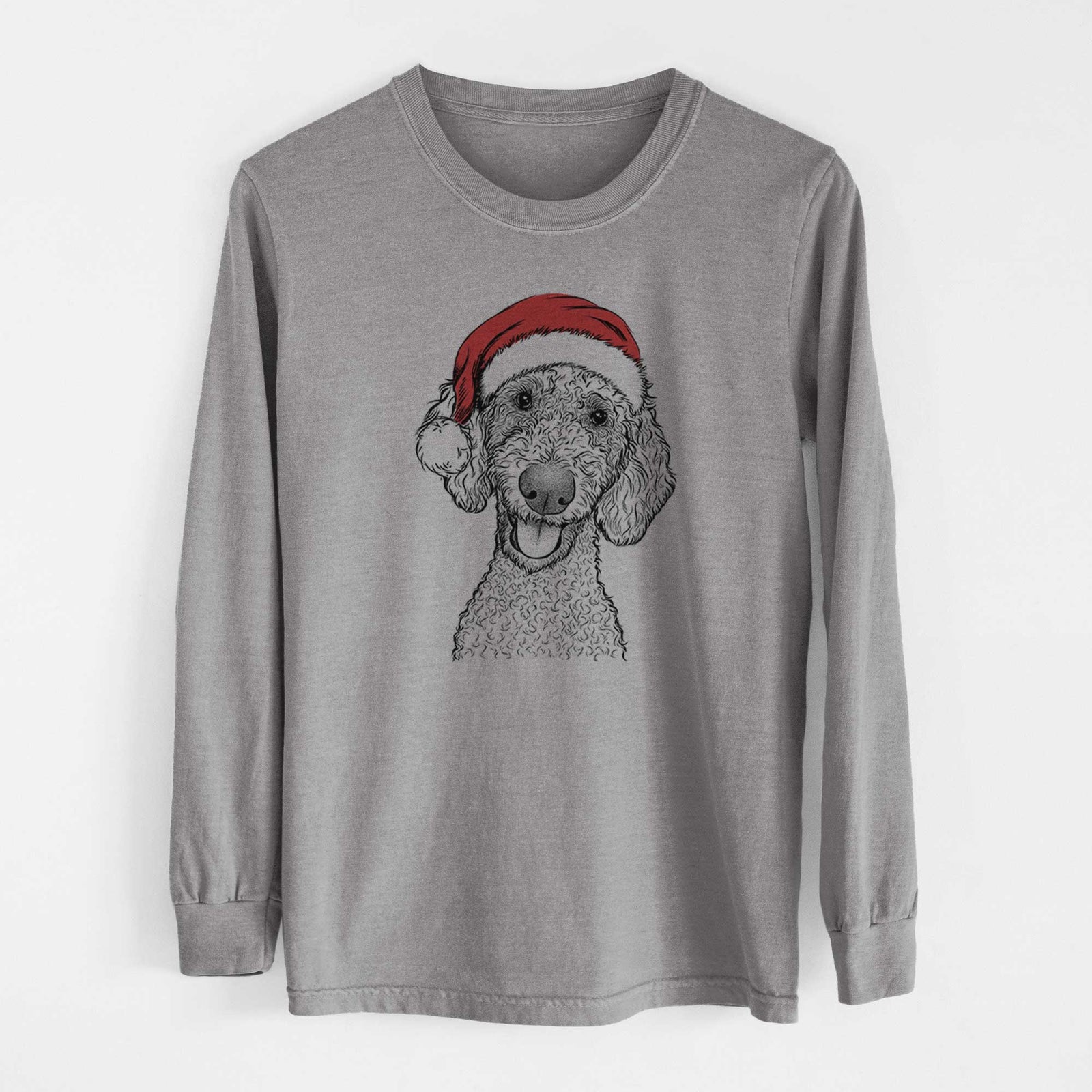 Santa Fenway the Goldendoodle - Heavyweight 100% Cotton Long Sleeve