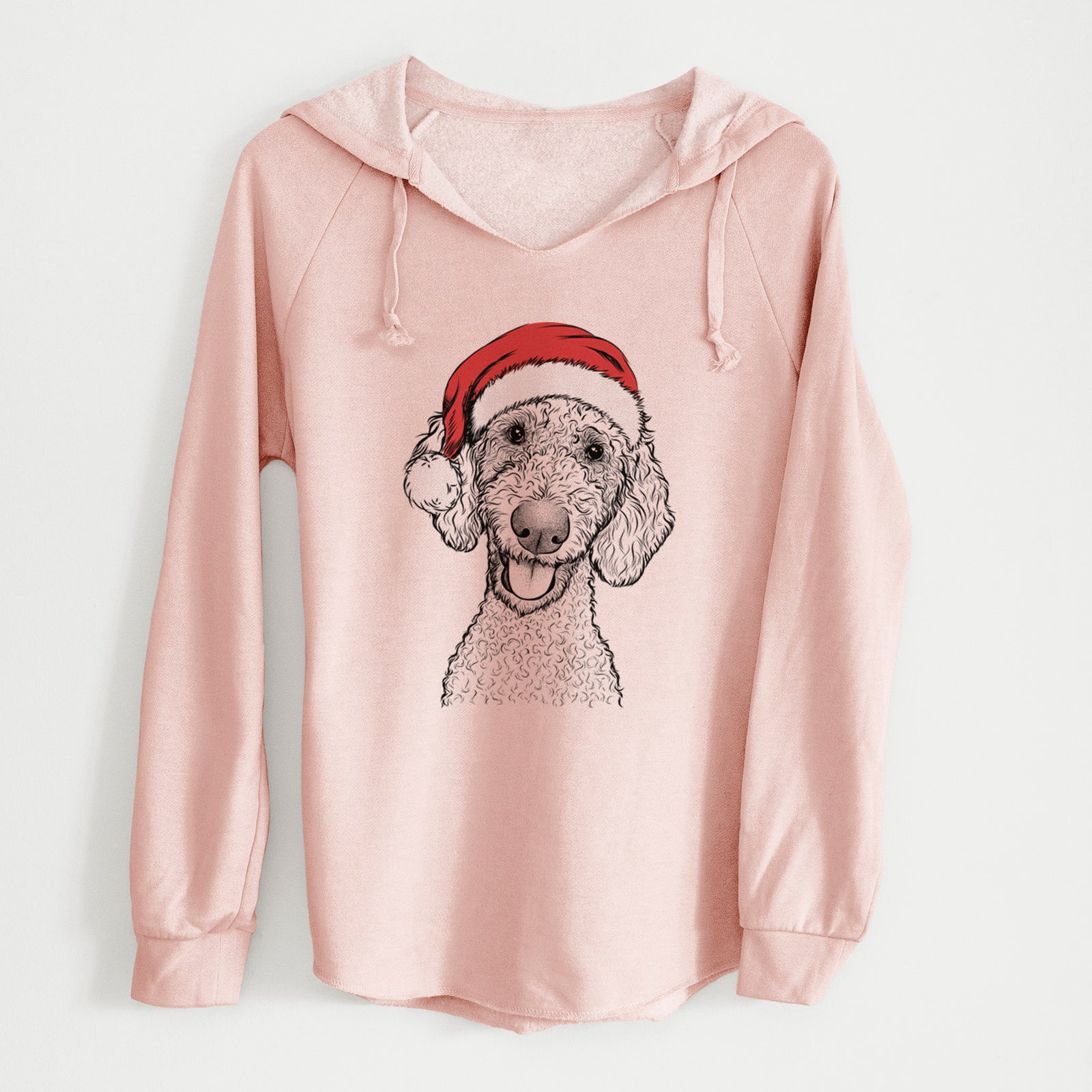 Santa Fenway the Goldendoodle - Cali Wave Hooded Sweatshirt