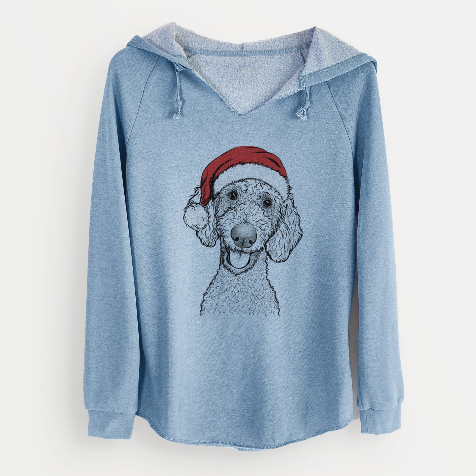 Santa Fenway the Goldendoodle - Cali Wave Hooded Sweatshirt