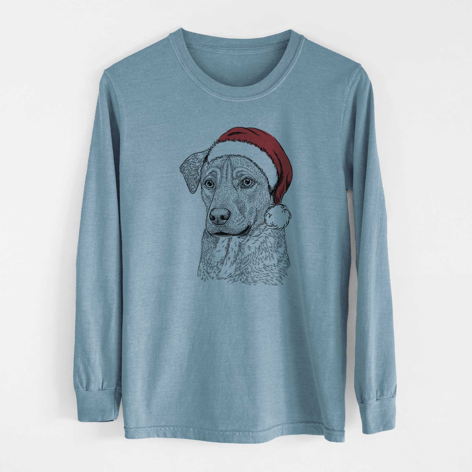 Santa Feta the Mixed Breed - Heavyweight 100% Cotton Long Sleeve