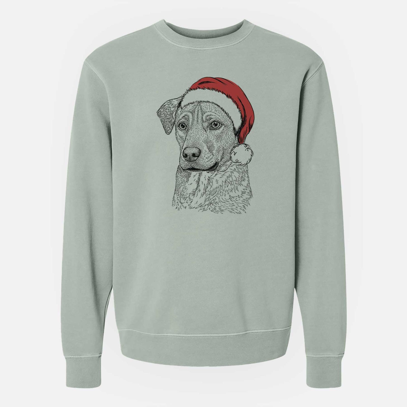 Santa Feta the Mixed Breed - Unisex Pigment Dyed Crew Sweatshirt