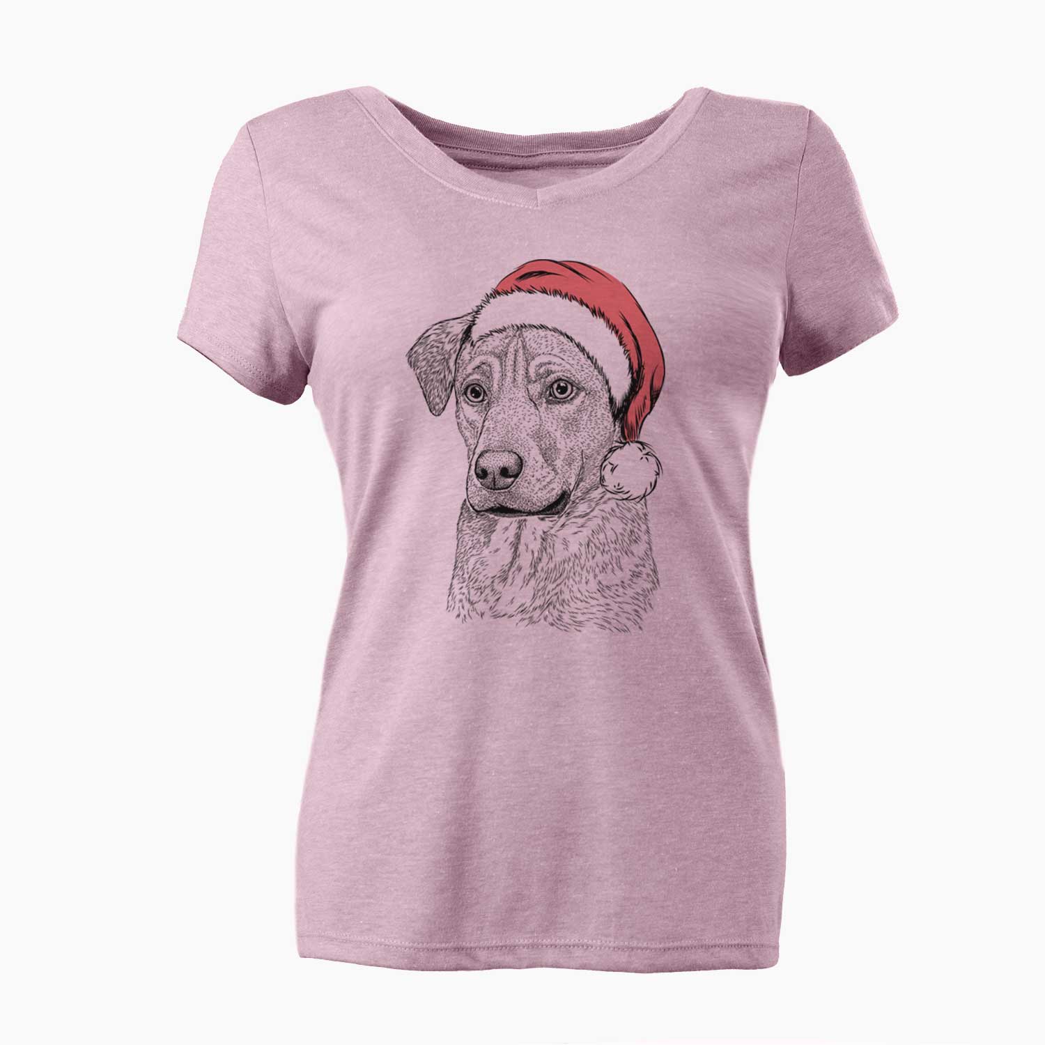 Santa Feta the Mixed Breed - Women's V-neck Shirt