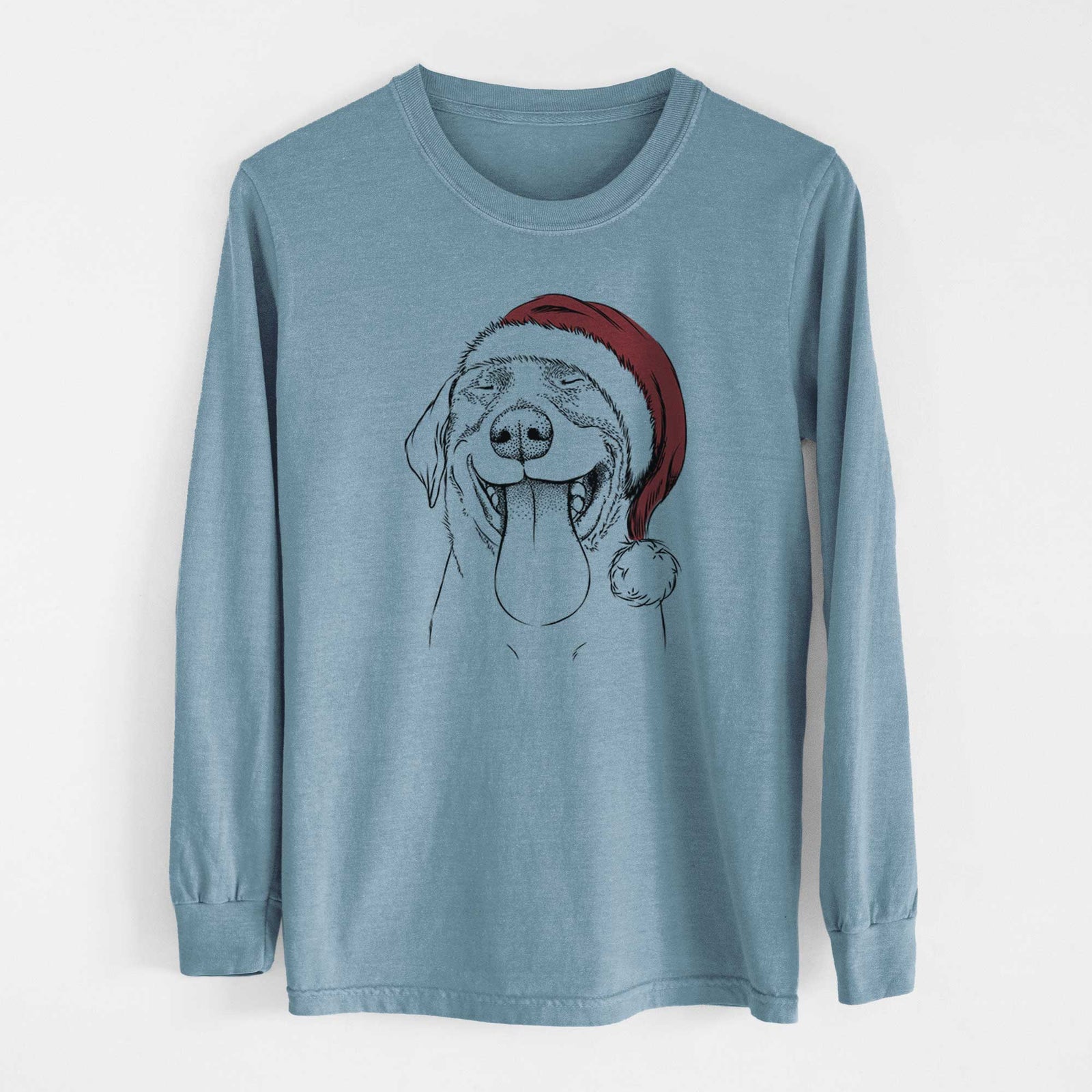 Santa Fig the Labrador Retriever - Heavyweight 100% Cotton Long Sleeve
