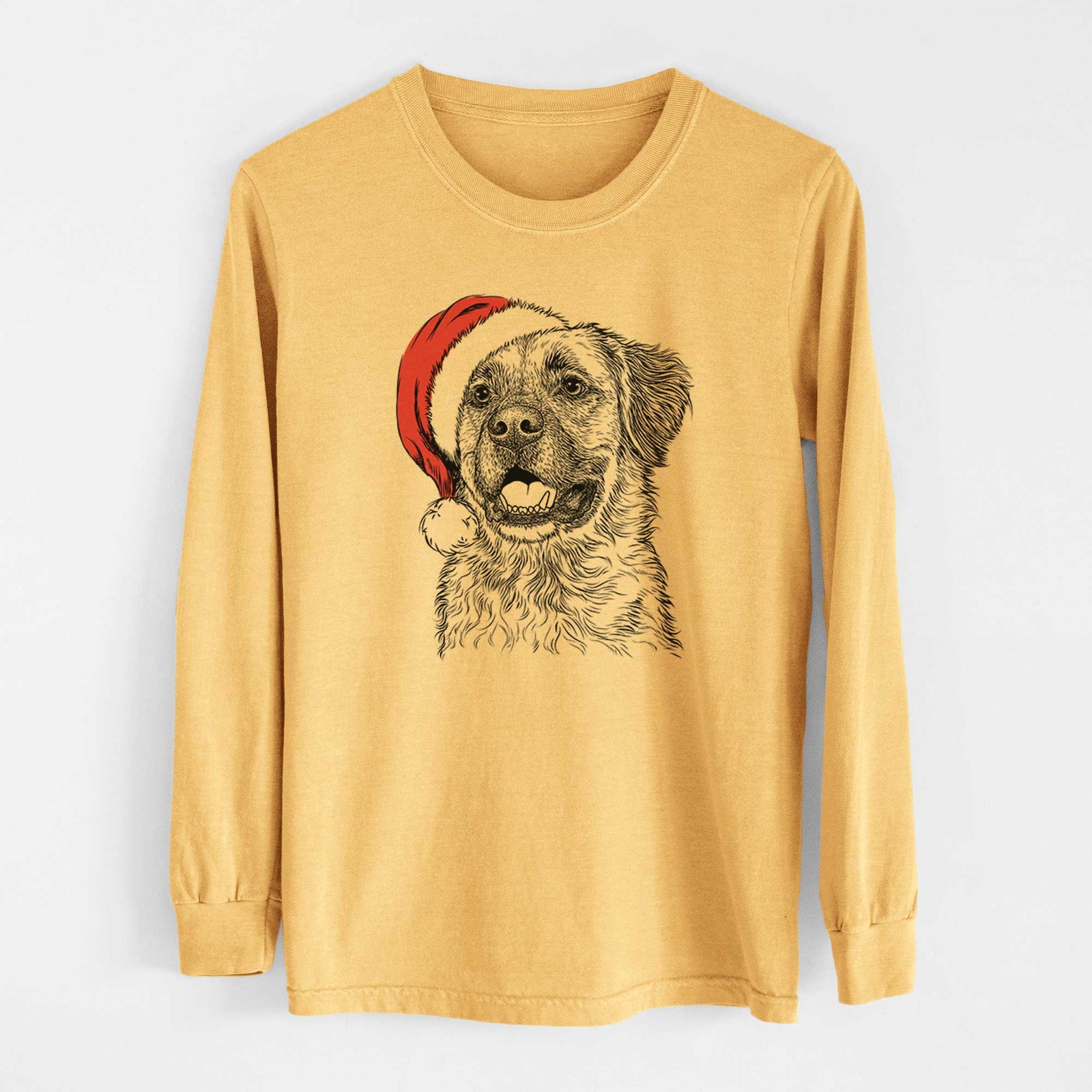 Santa Finn the Mixed Breed - Heavyweight 100% Cotton Long Sleeve