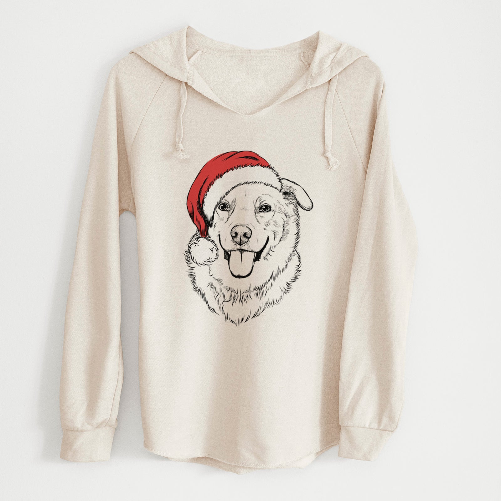 Santa Freeley the Mixed Breed - Cali Wave Hooded Sweatshirt