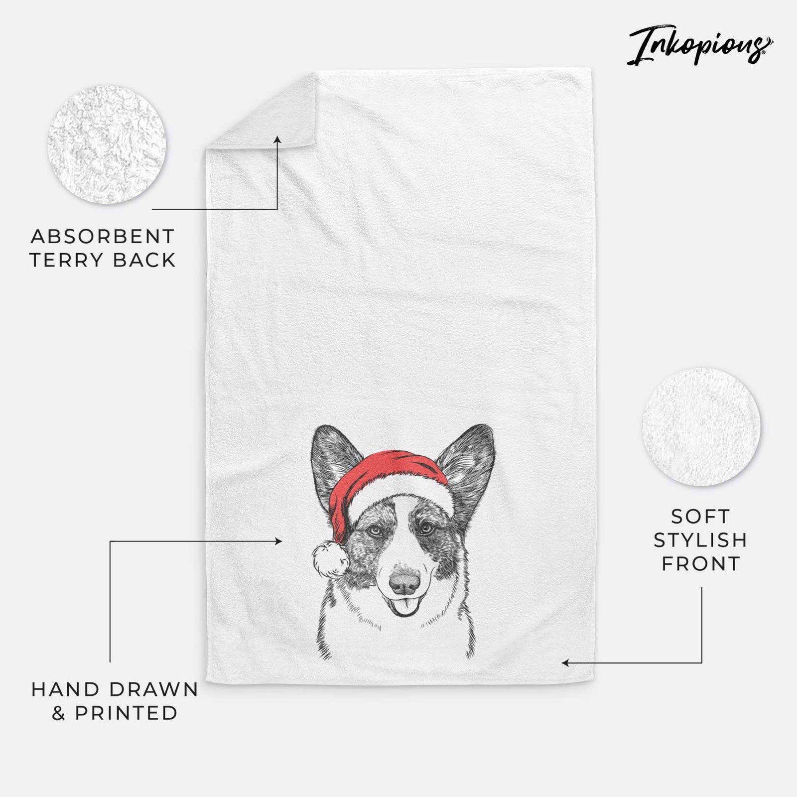 Gabby the Cardigan Welsh Corgi Decorative Hand Towel