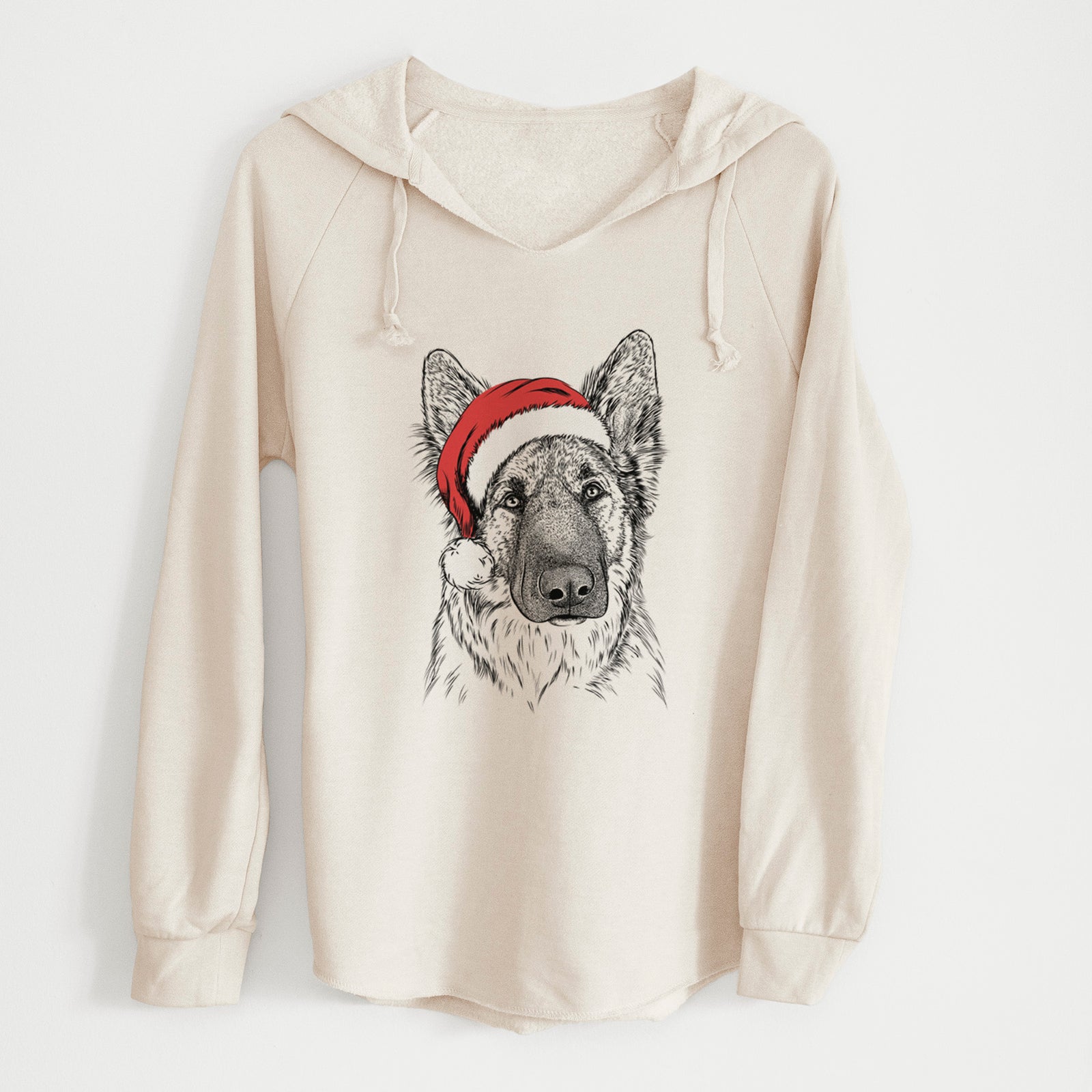 Santa Geddy the Shiloh Shepherd - Cali Wave Hooded Sweatshirt
